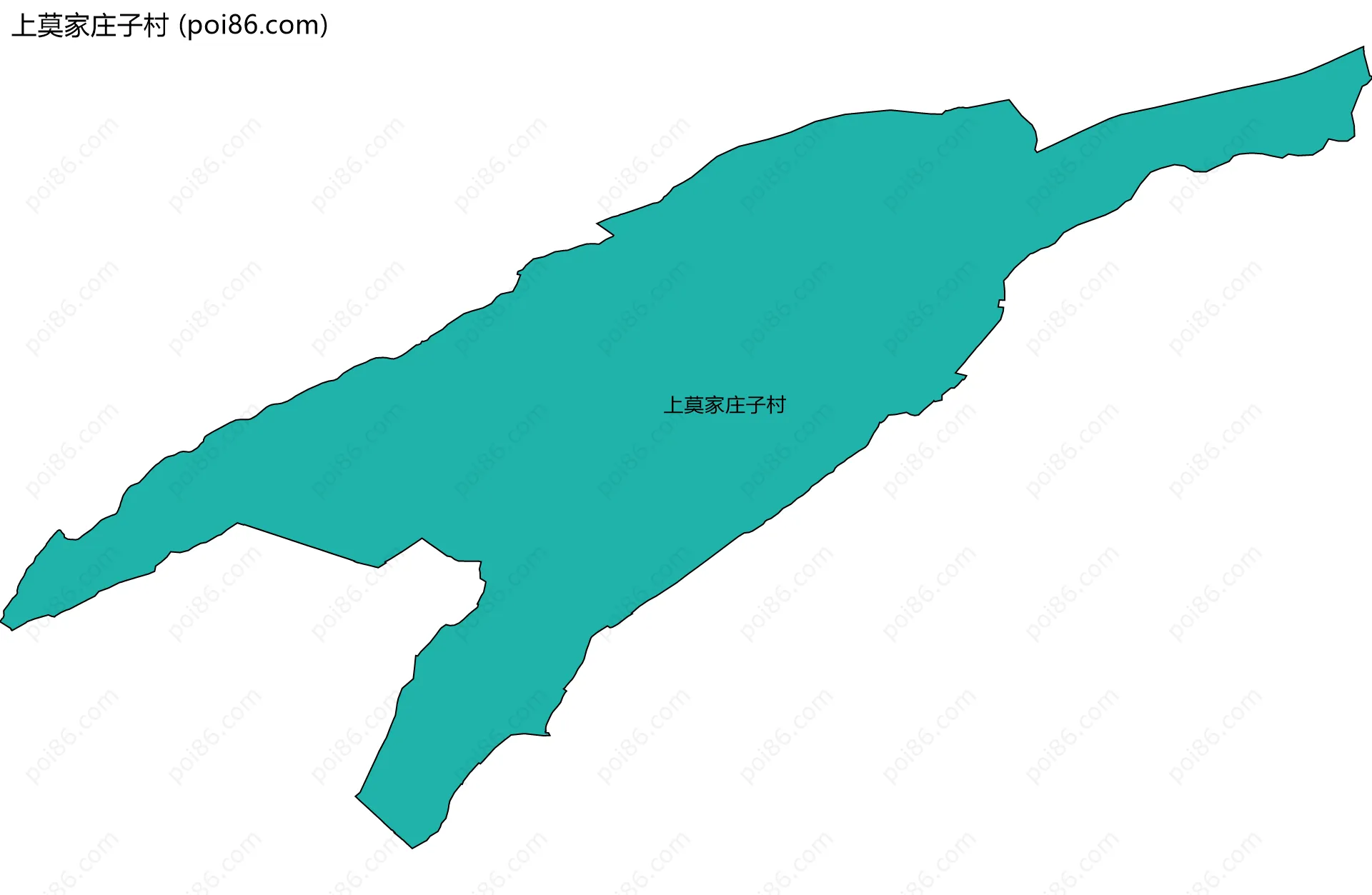 上莫家庄子村边界地图