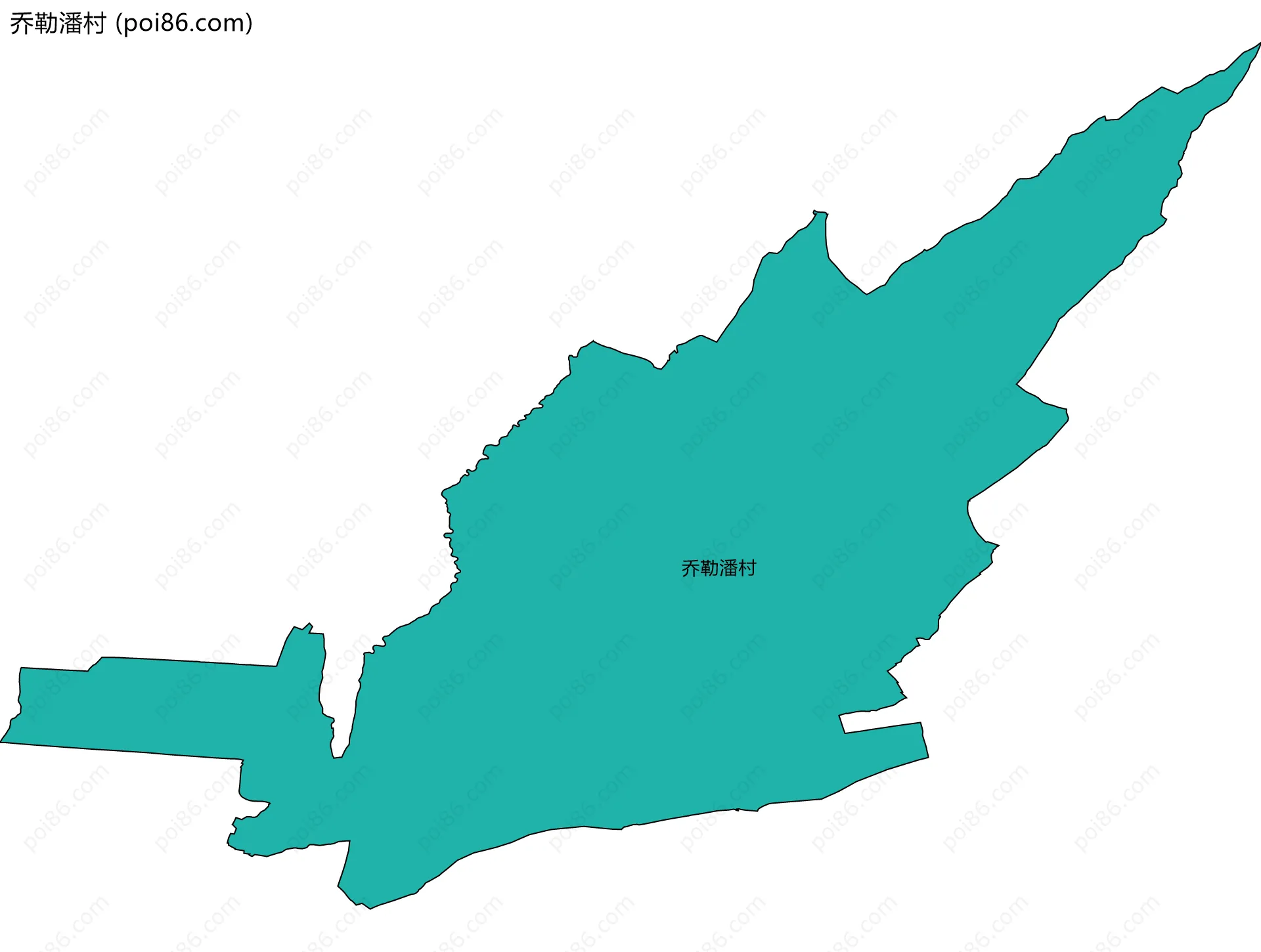 乔勒潘村边界地图