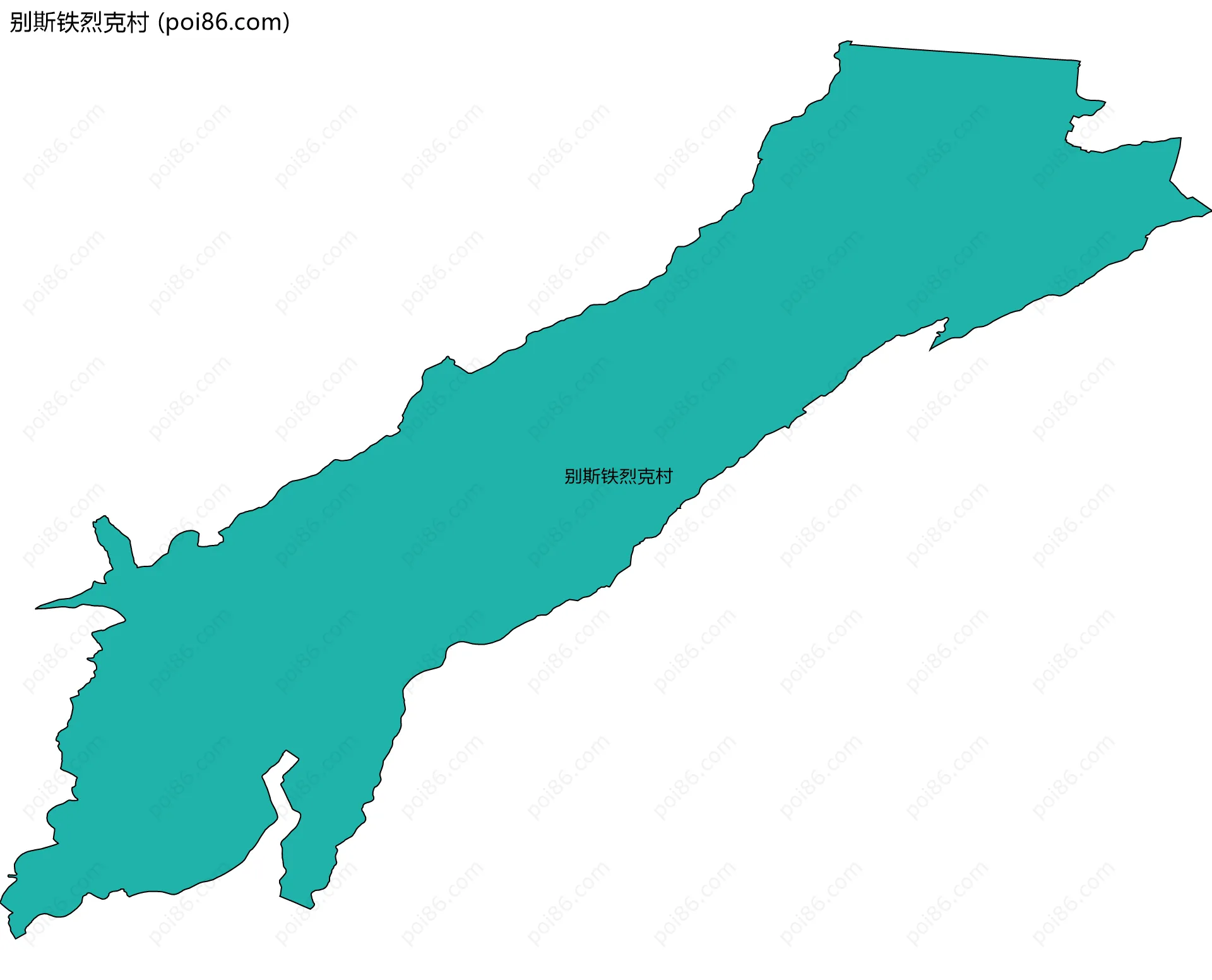 别斯铁烈克村边界地图