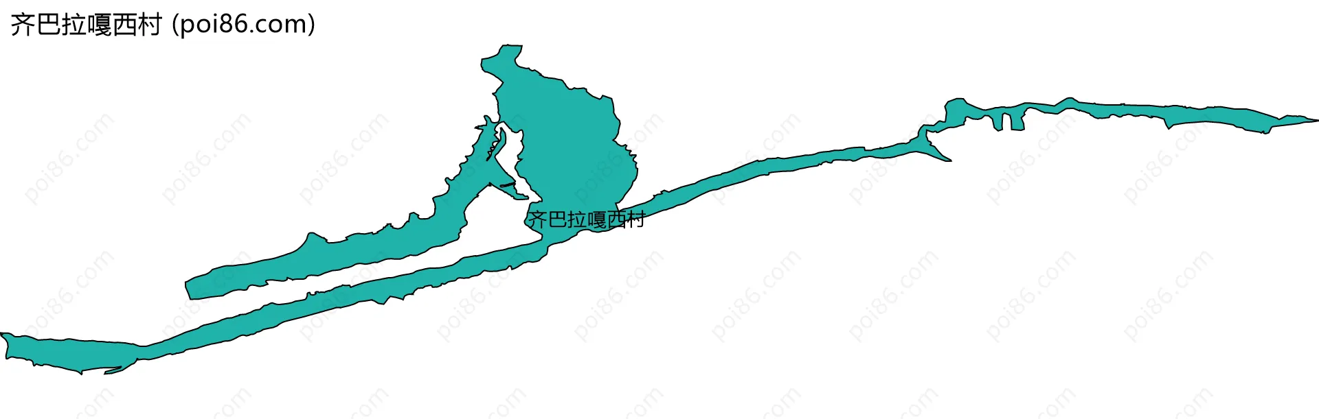 齐巴拉嘎西村边界地图