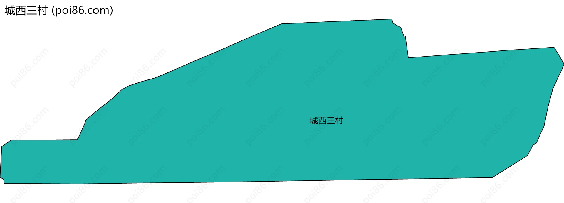 城西三村边界地图