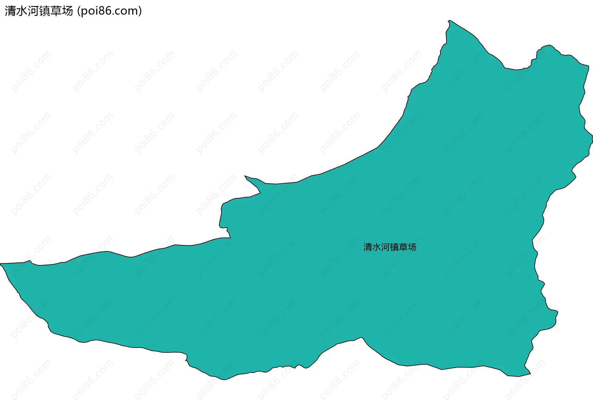 清水河镇草场边界地图