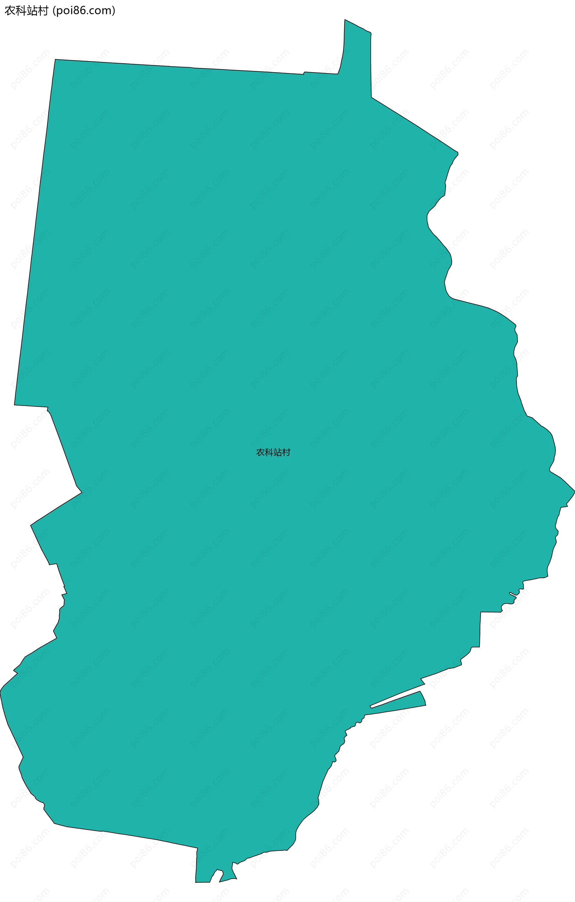 农科站村边界地图