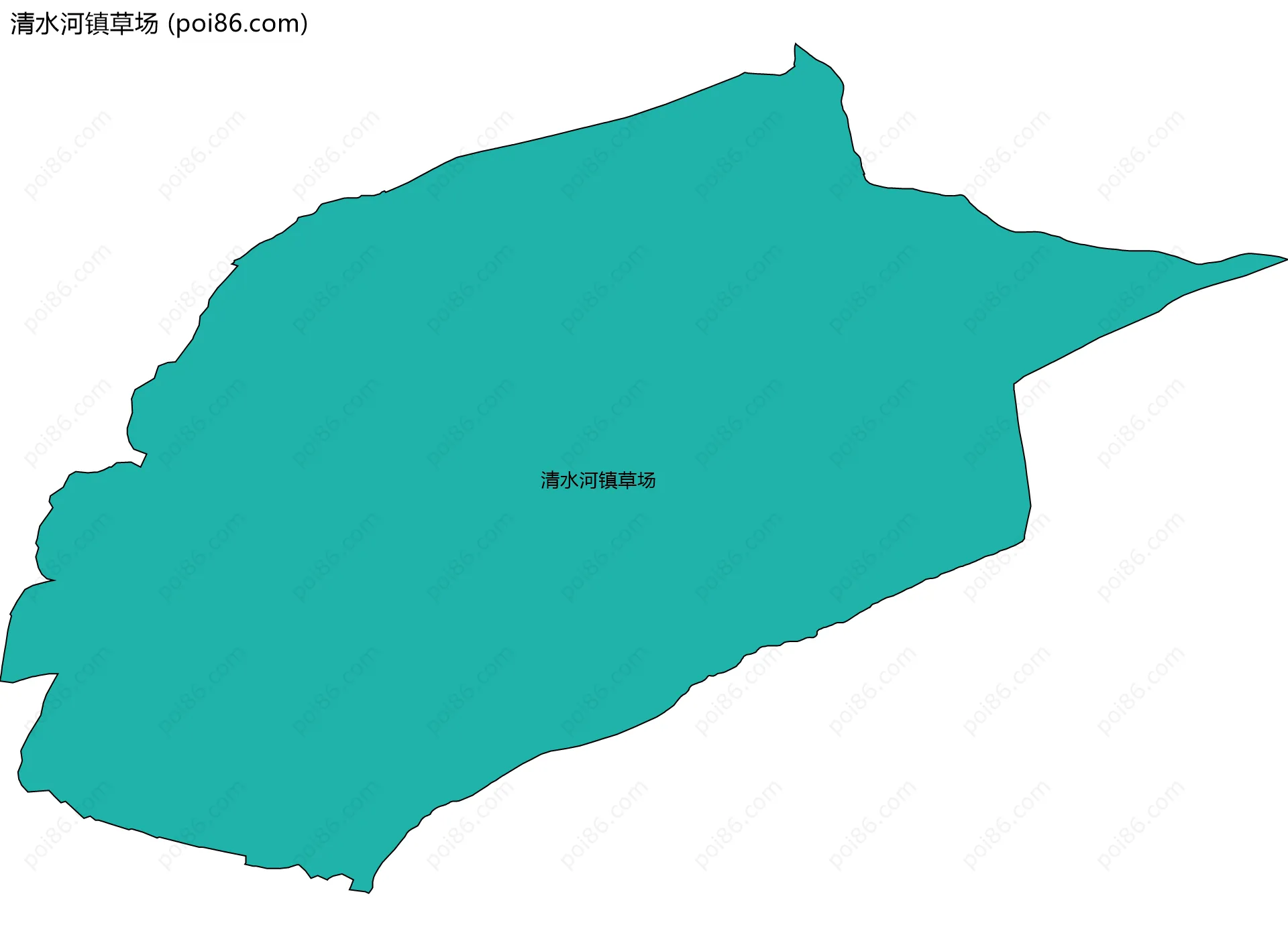 清水河镇草场边界地图