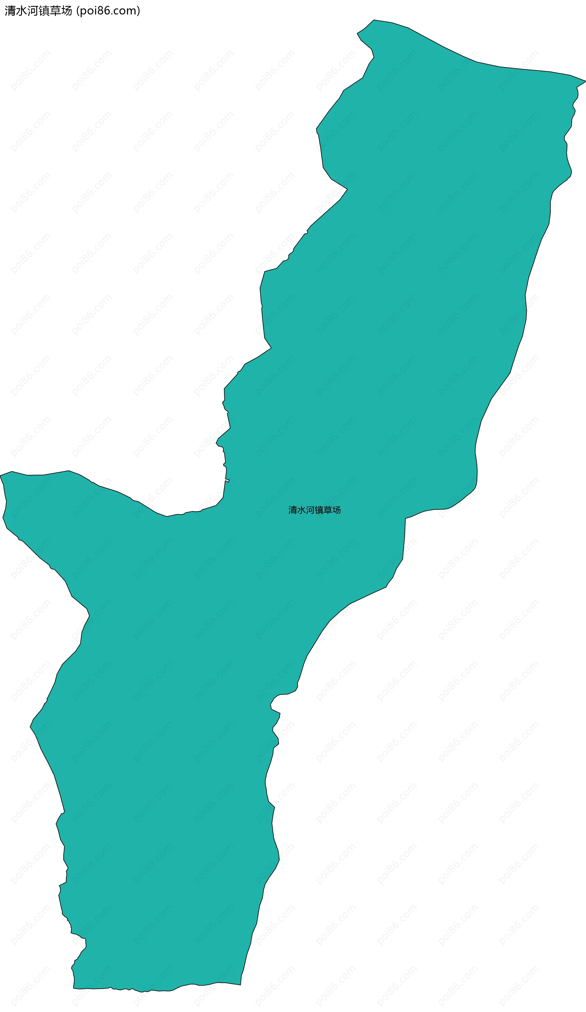 清水河镇草场边界地图