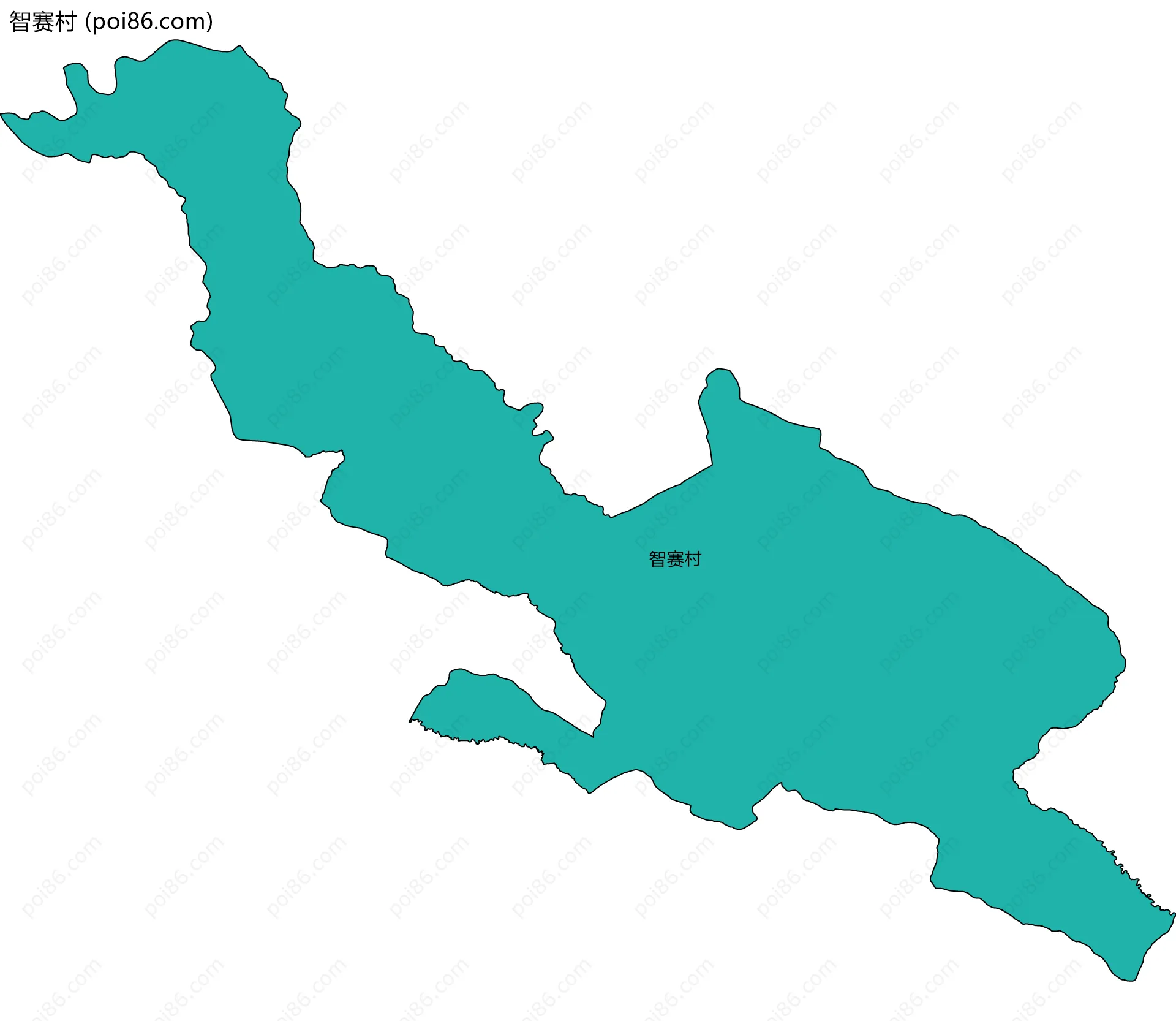 智赛村边界地图