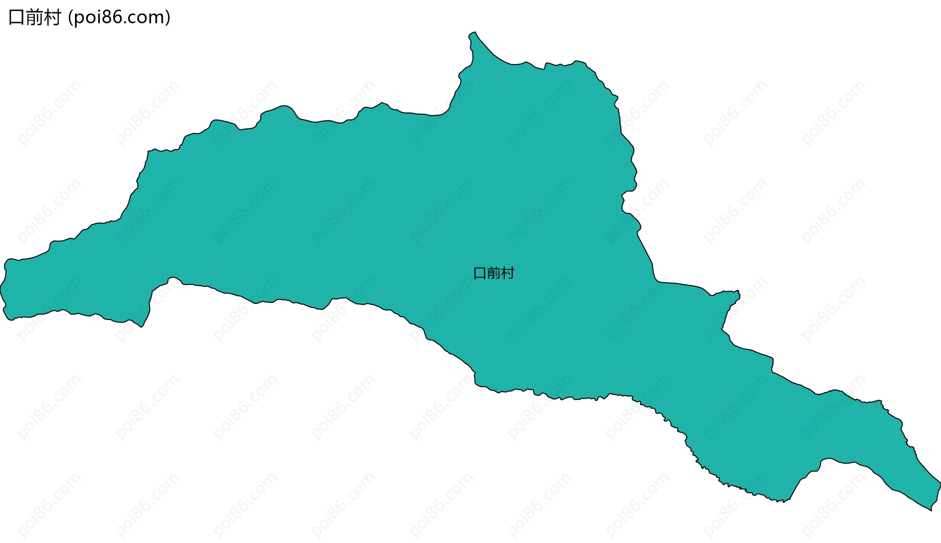 口前村边界地图