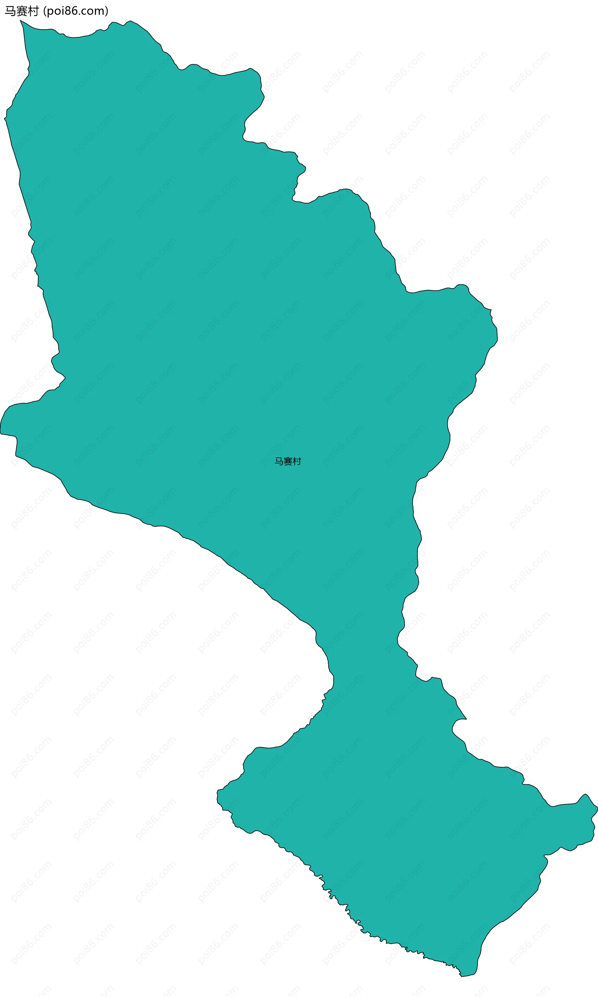 马赛村边界地图