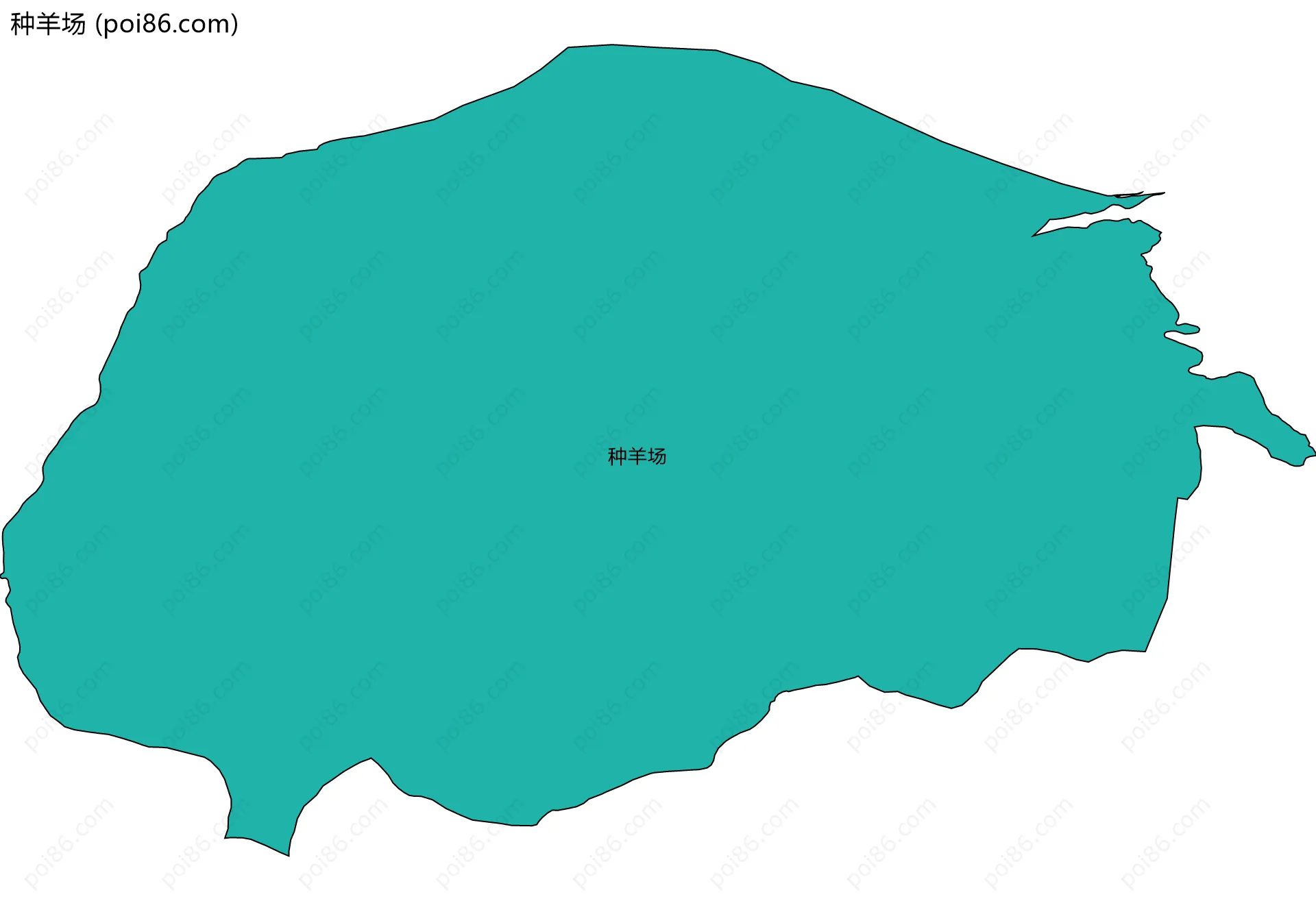 种羊场边界地图