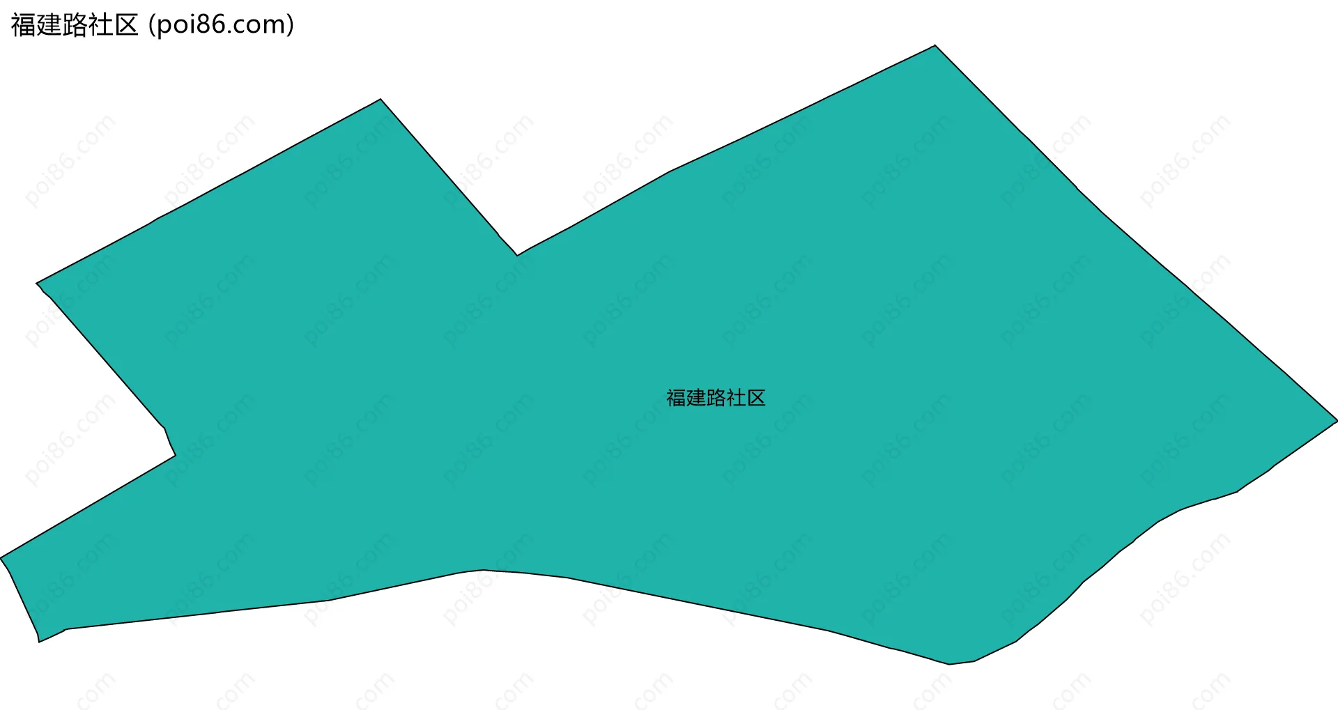 福建路社区边界地图