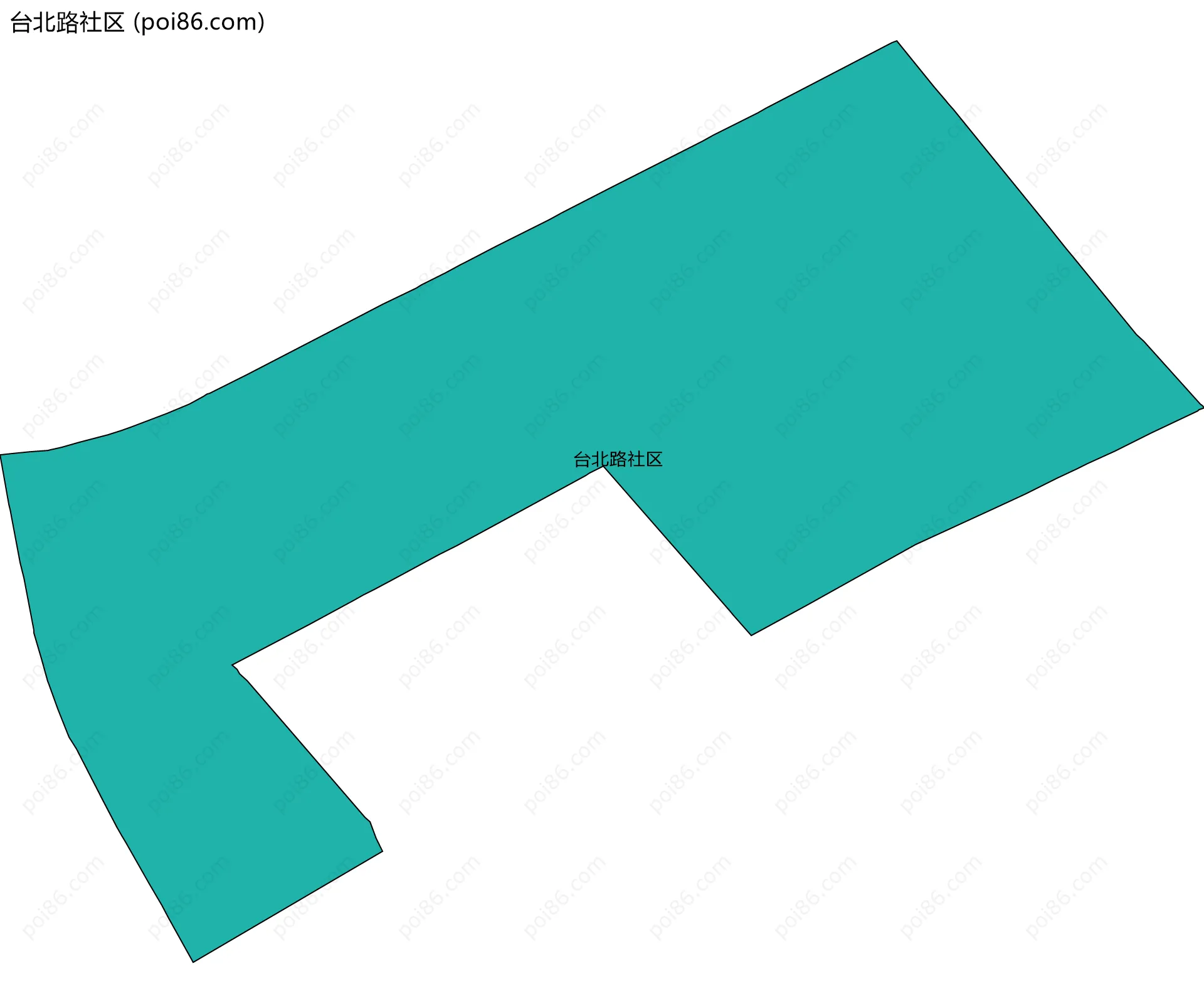 台北路社区边界地图