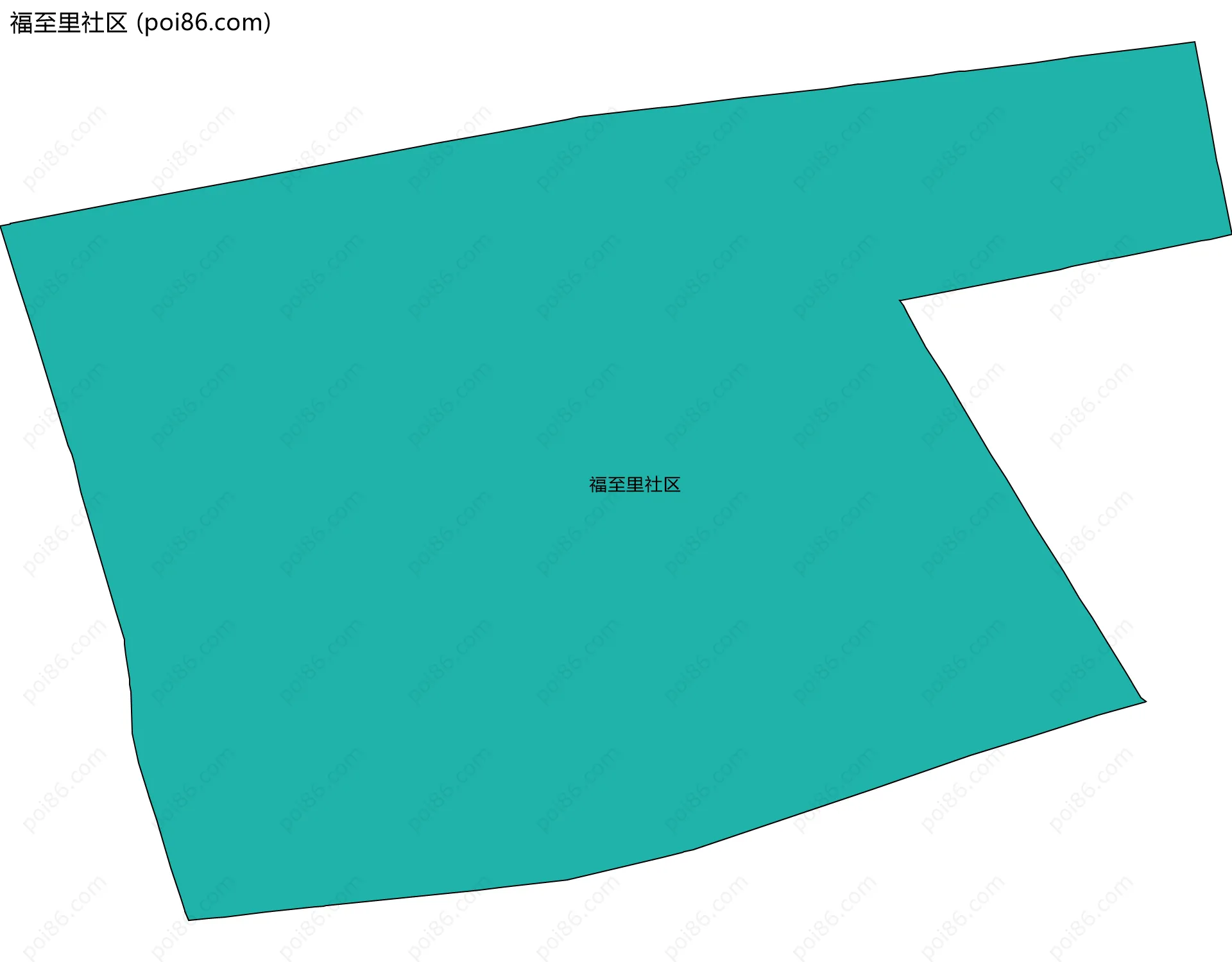 福至里社区边界地图