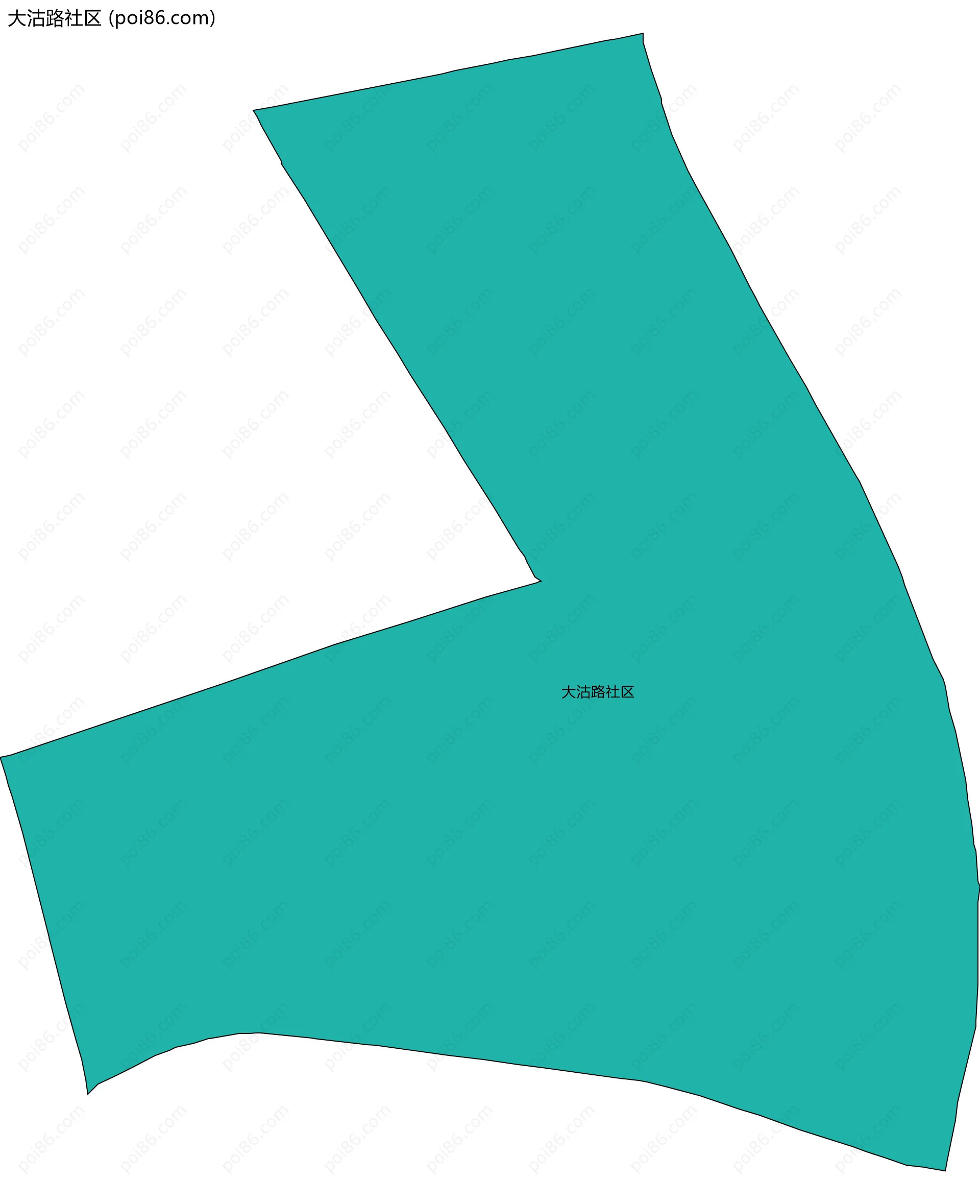 大沽路社区边界地图