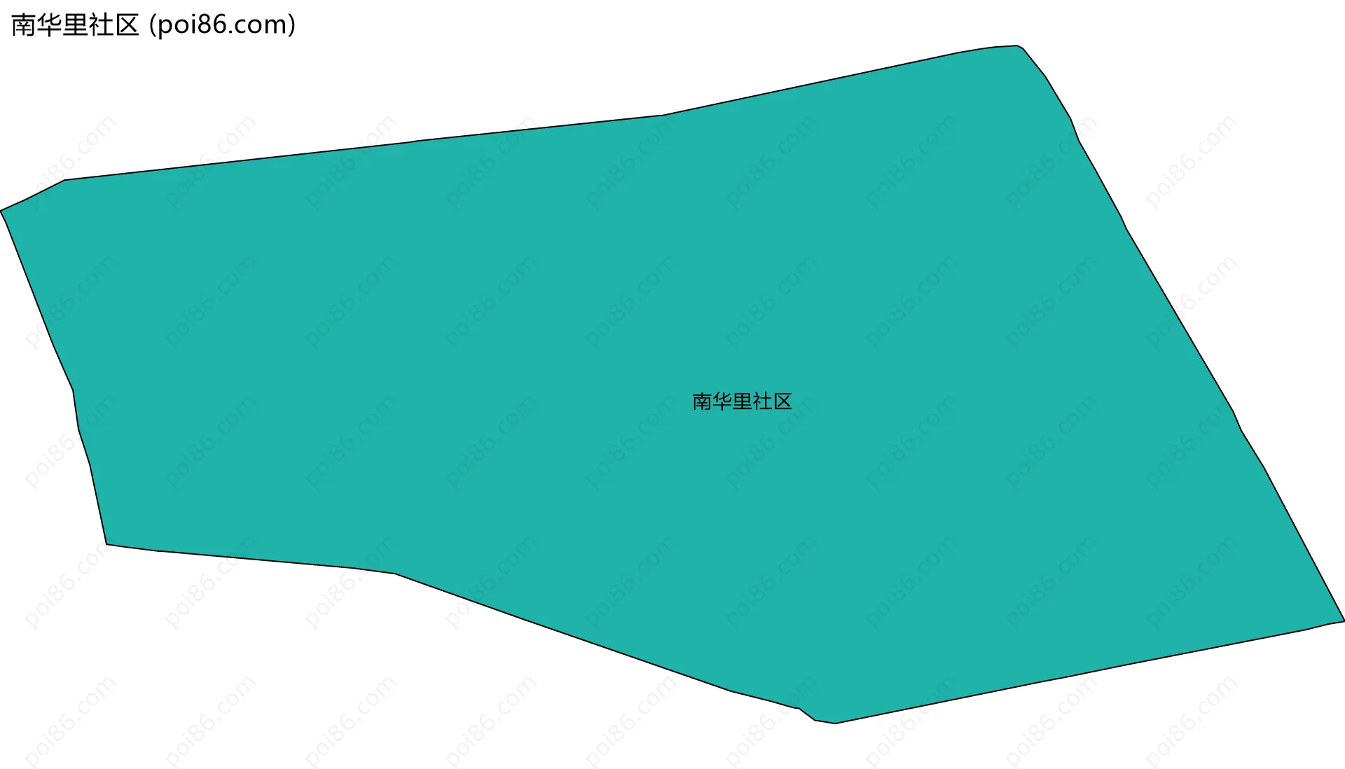 南华里社区边界地图