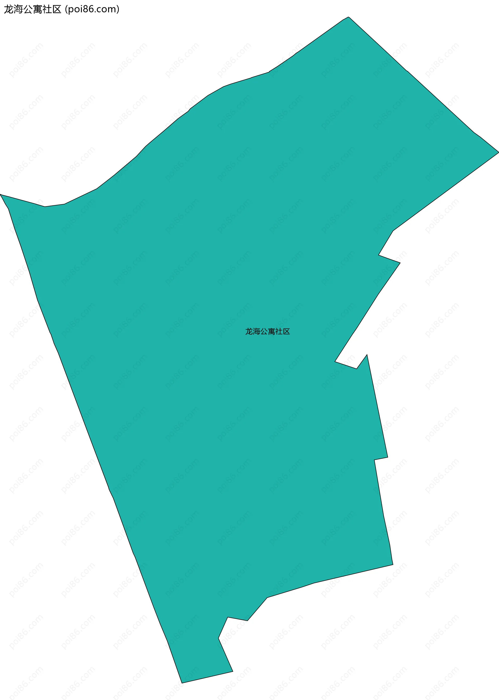 龙海公寓社区边界地图
