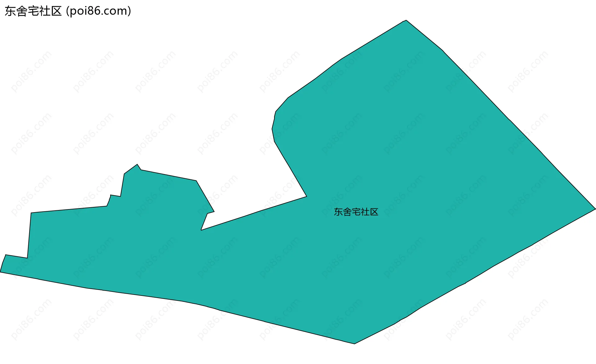 东舍宅社区边界地图