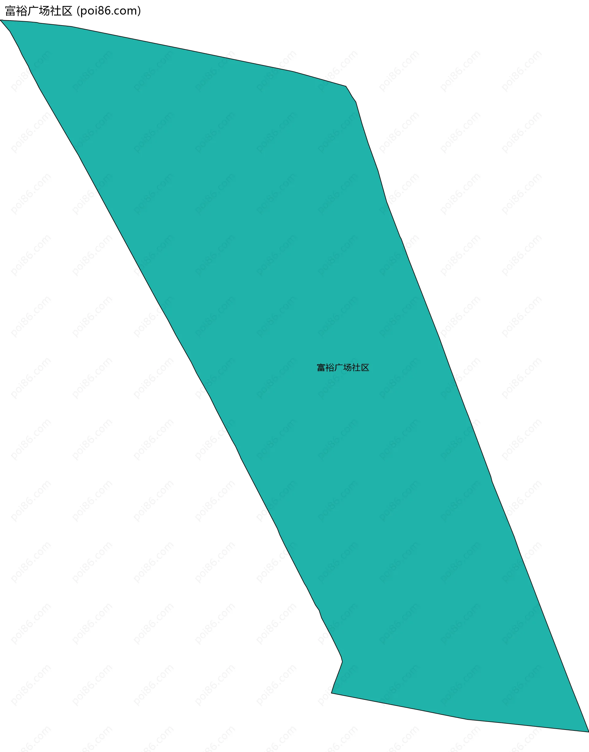富裕广场社区边界地图