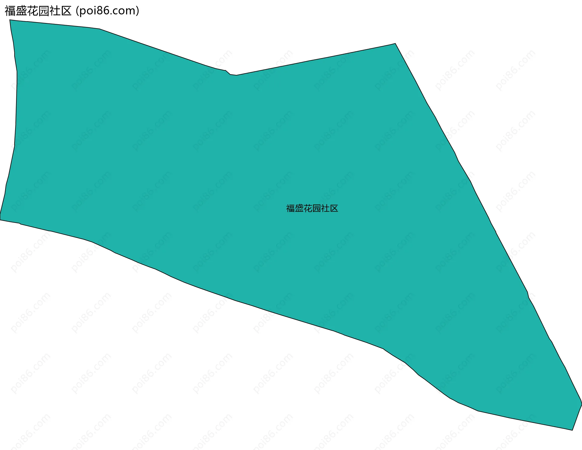 福盛花园社区边界地图
