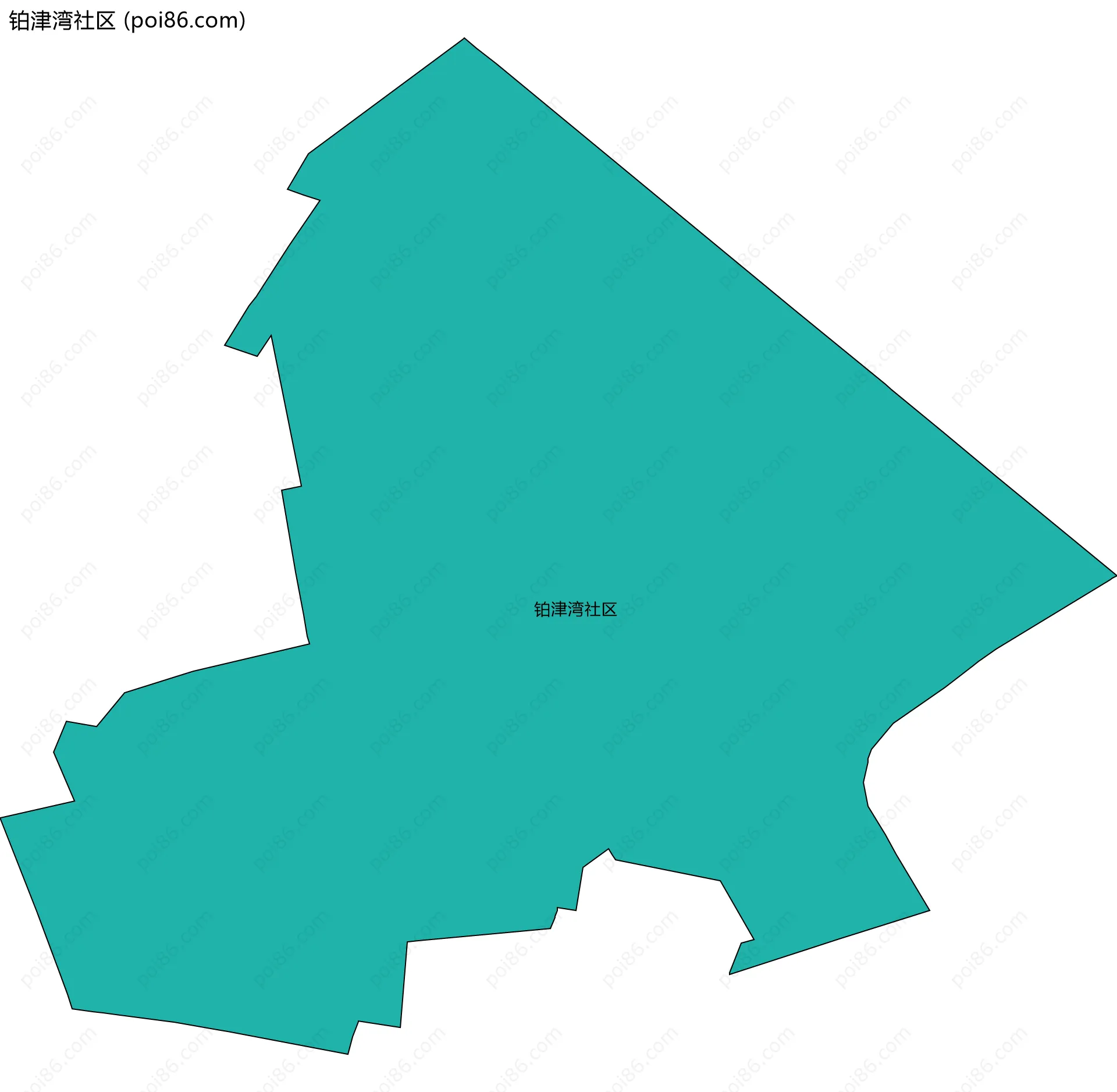 铂津湾社区边界地图