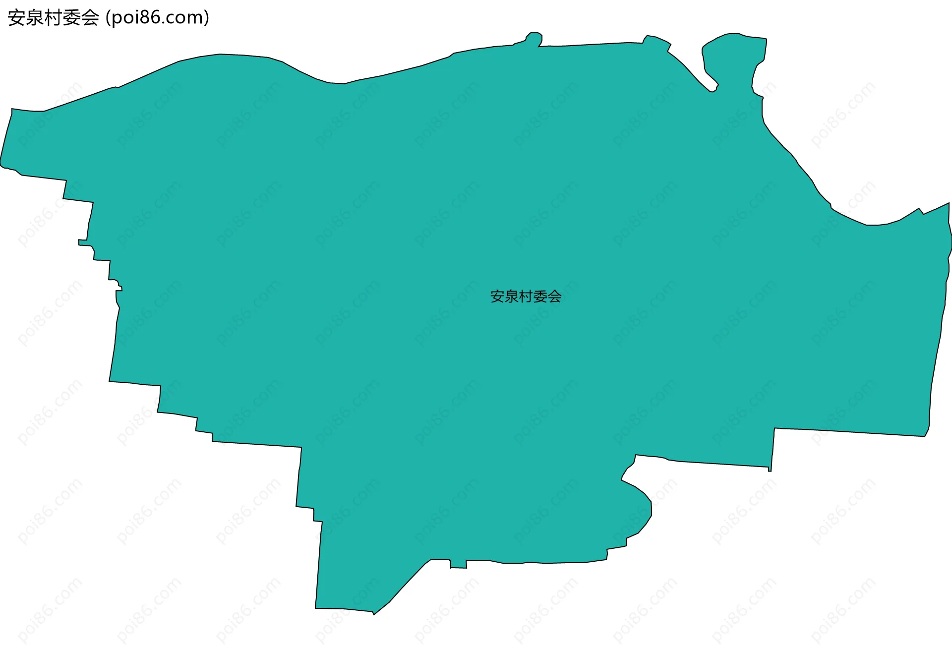 安泉村委会边界地图