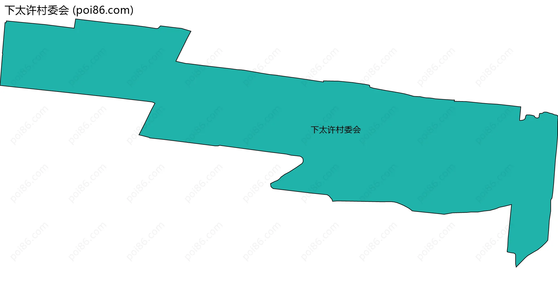 下太许村委会边界地图