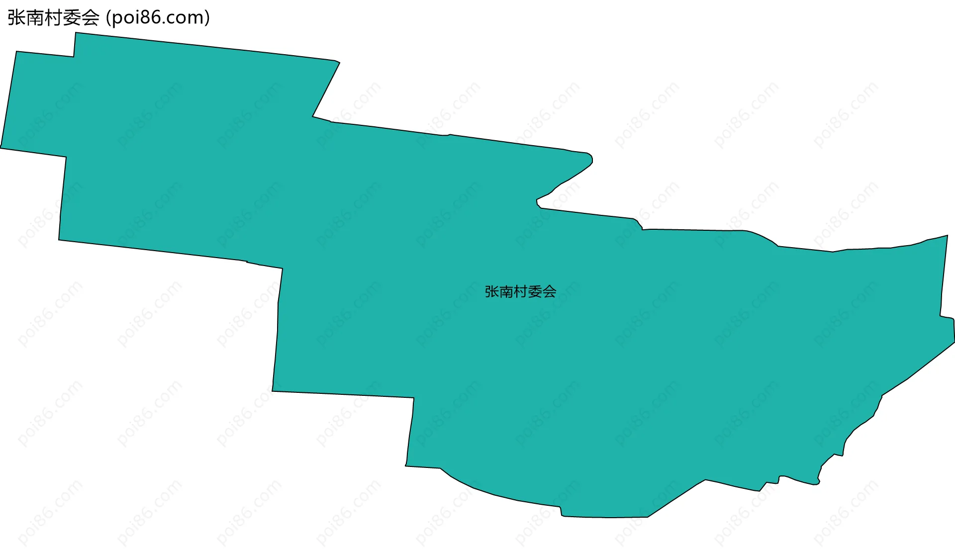 张南村委会边界地图