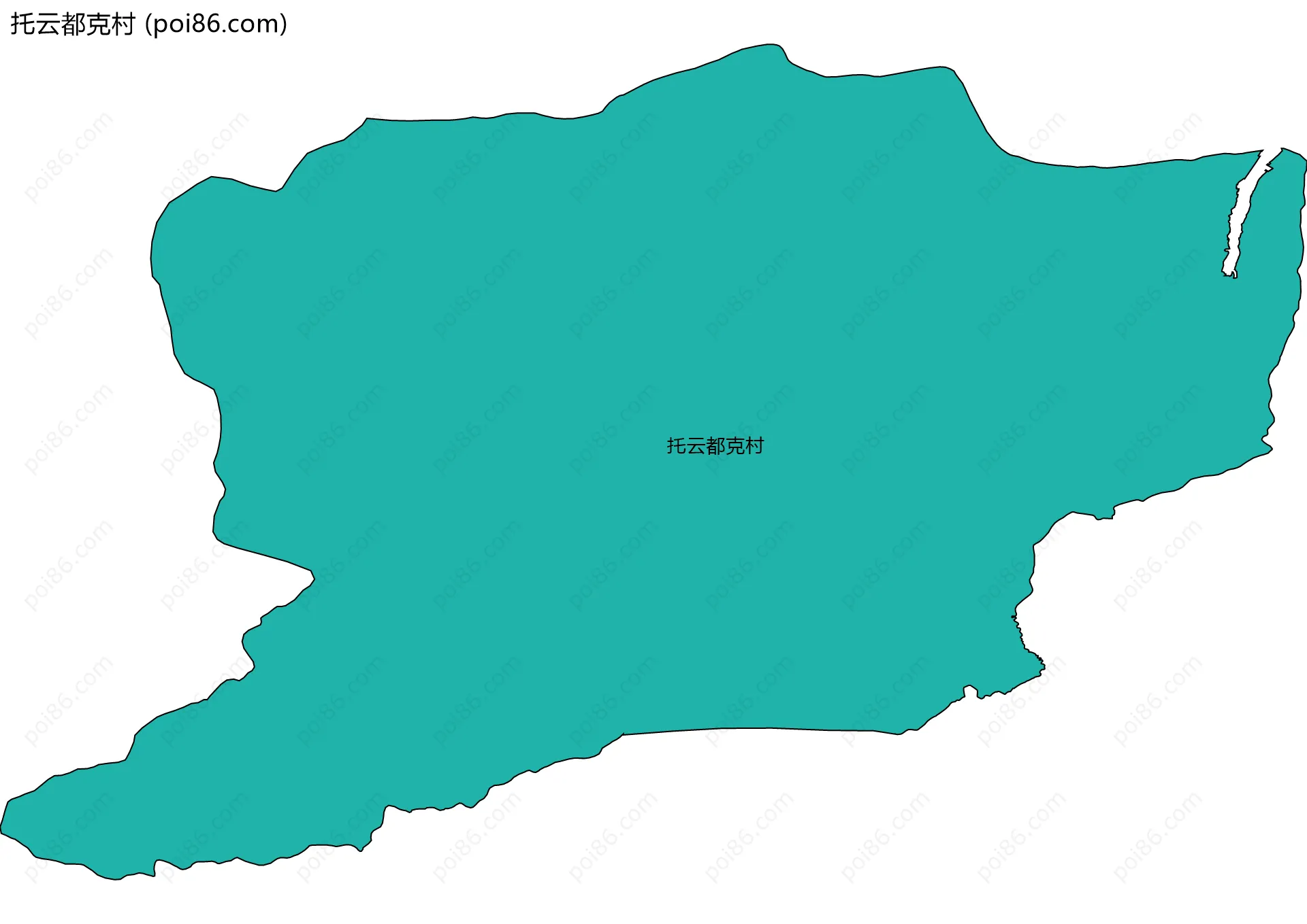 托云都克村边界地图