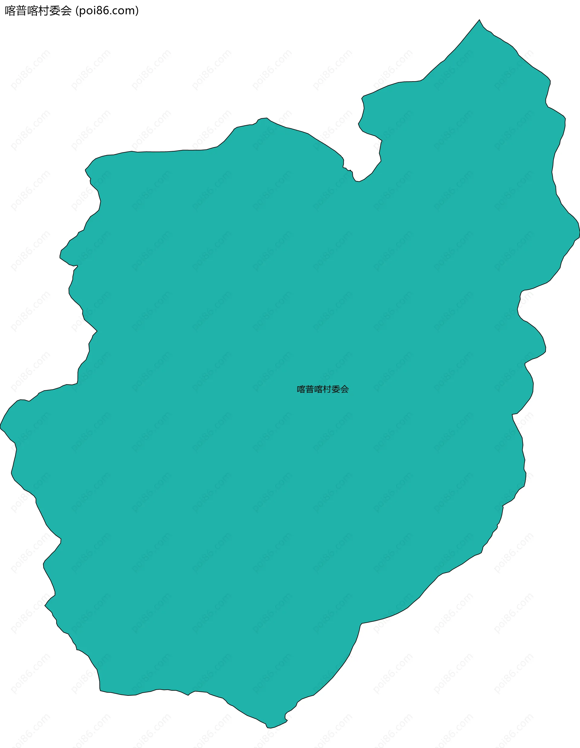 喀普喀村委会边界地图