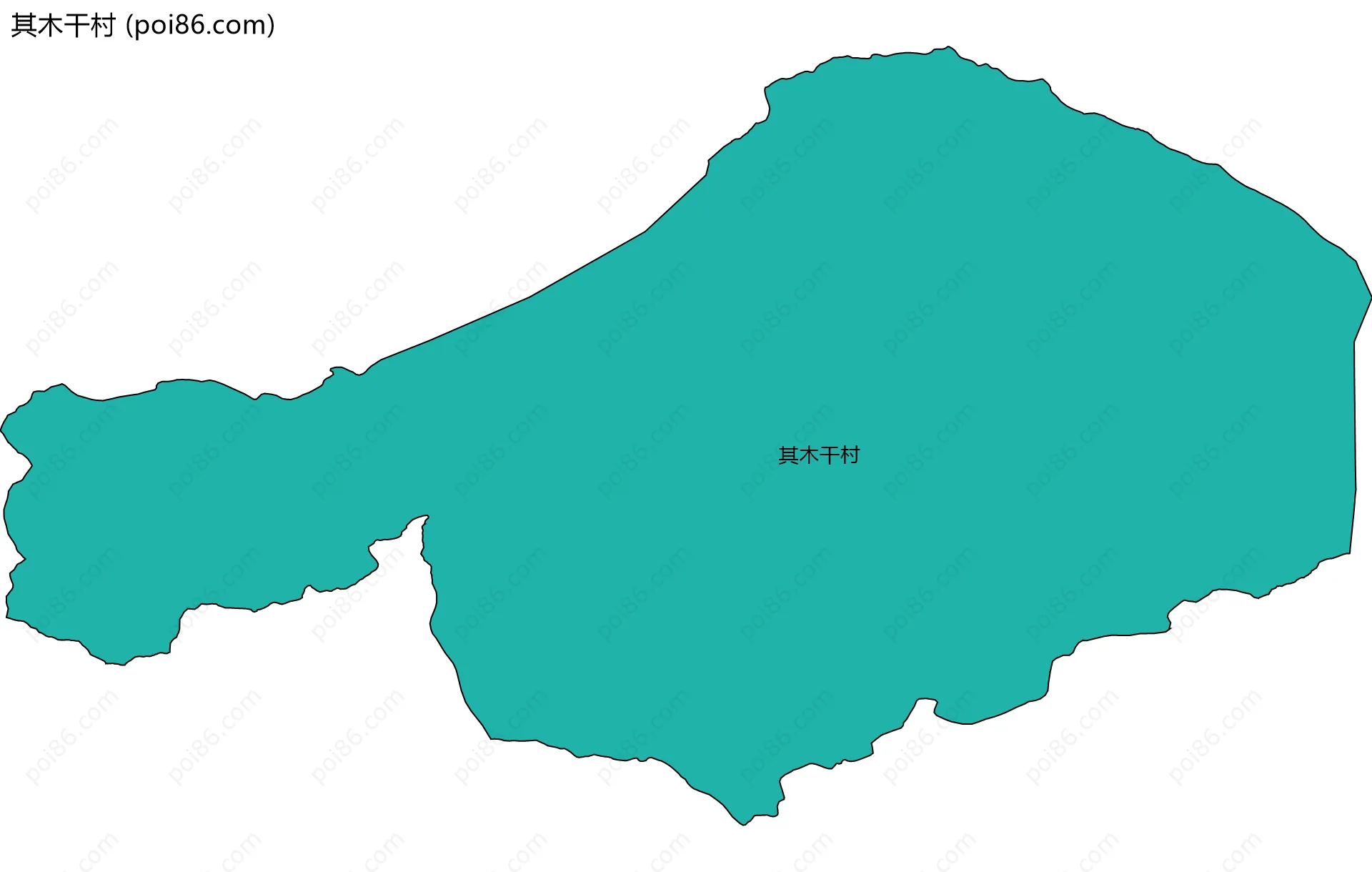 其木干村边界地图