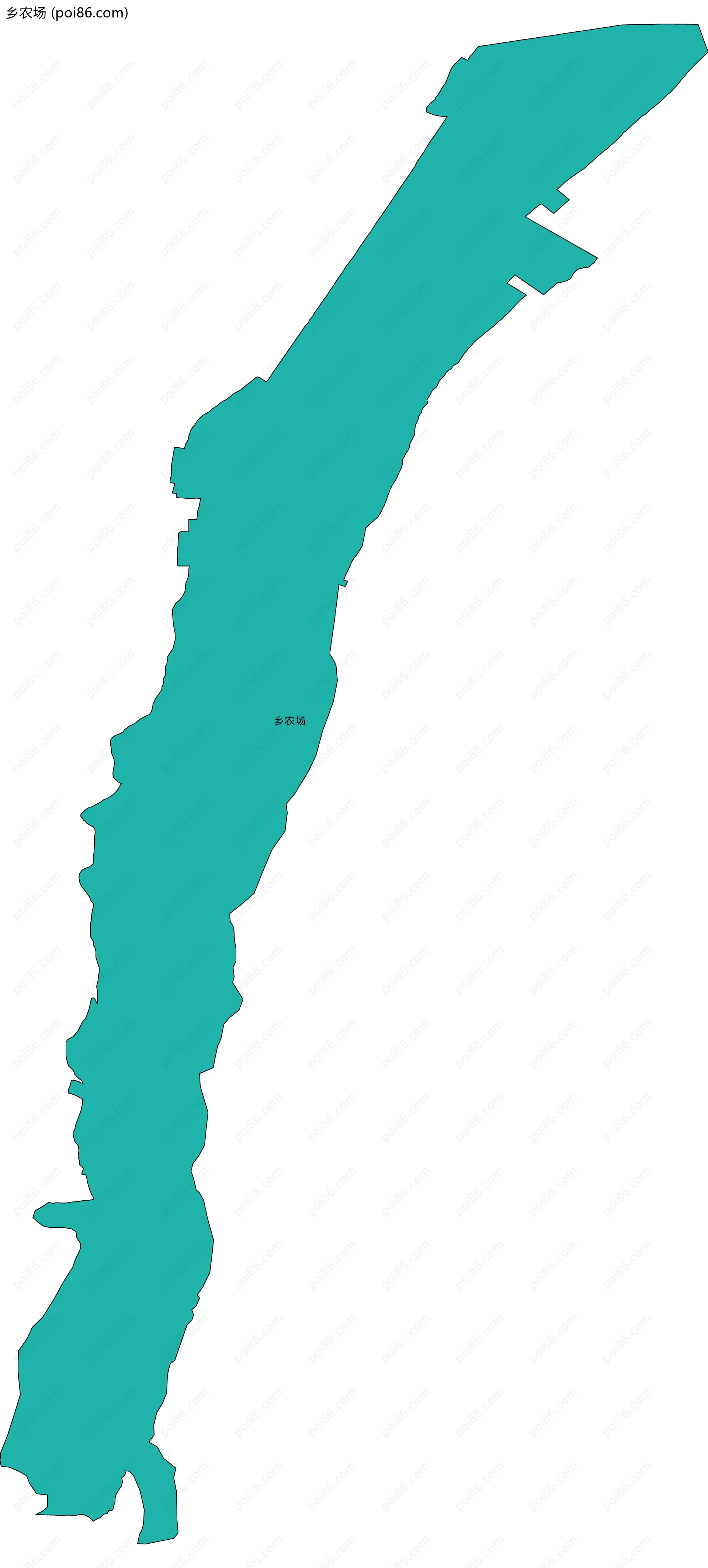 乡农场边界地图