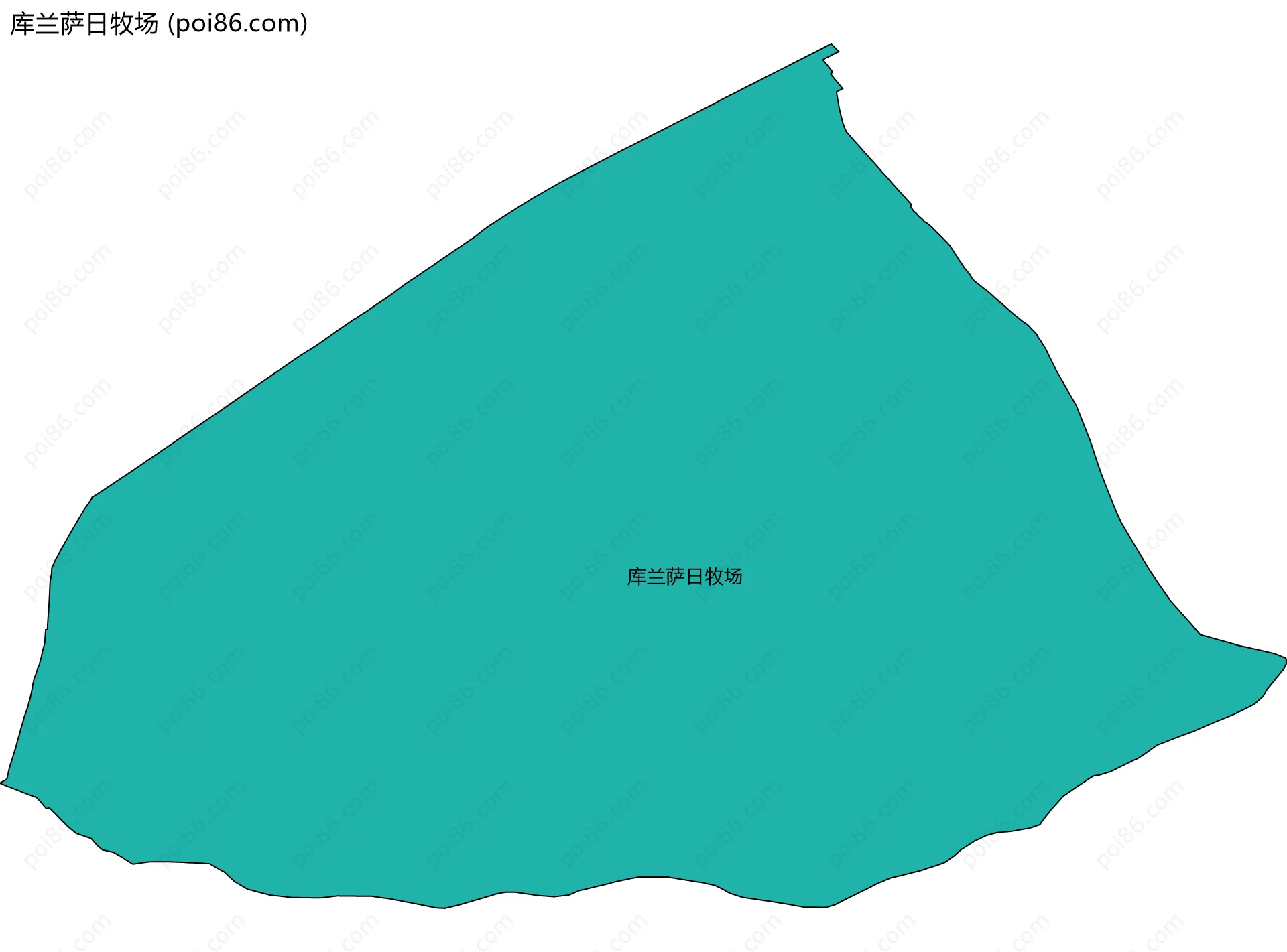 库兰萨日牧场边界地图