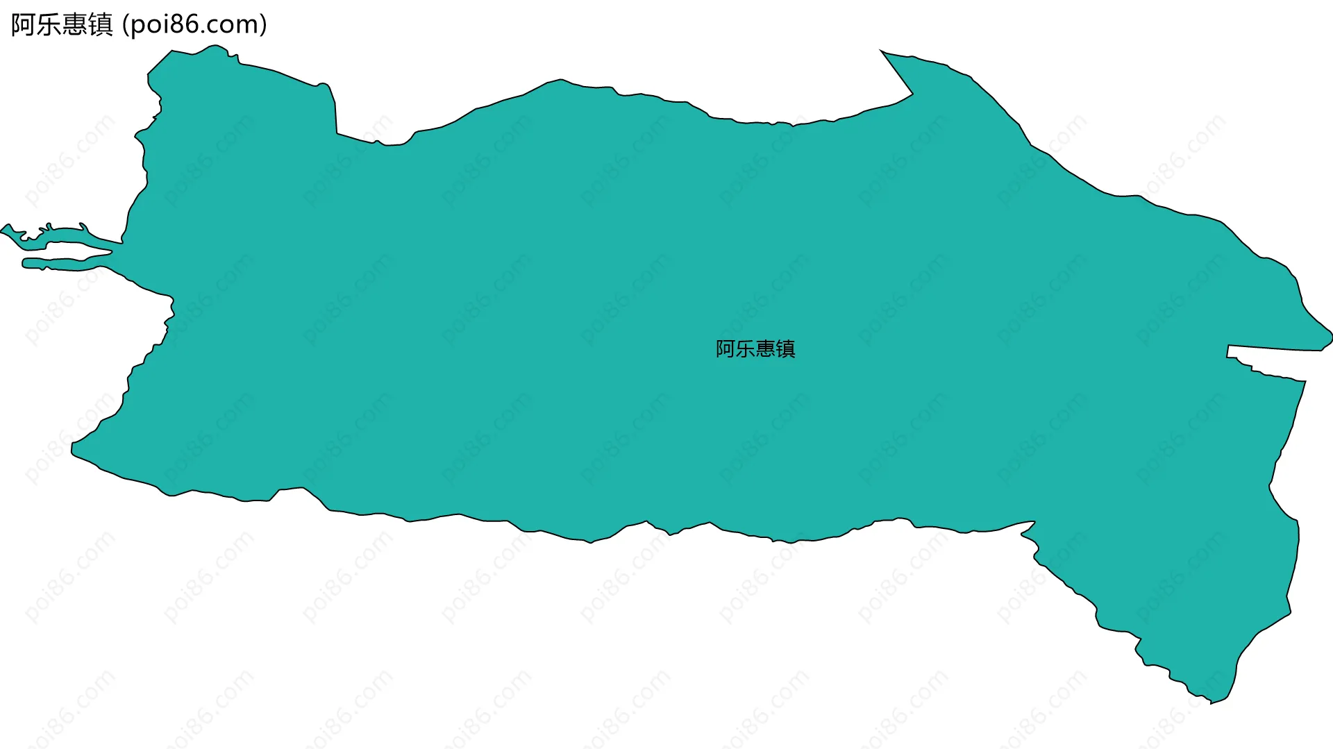 阿乐惠镇边界地图