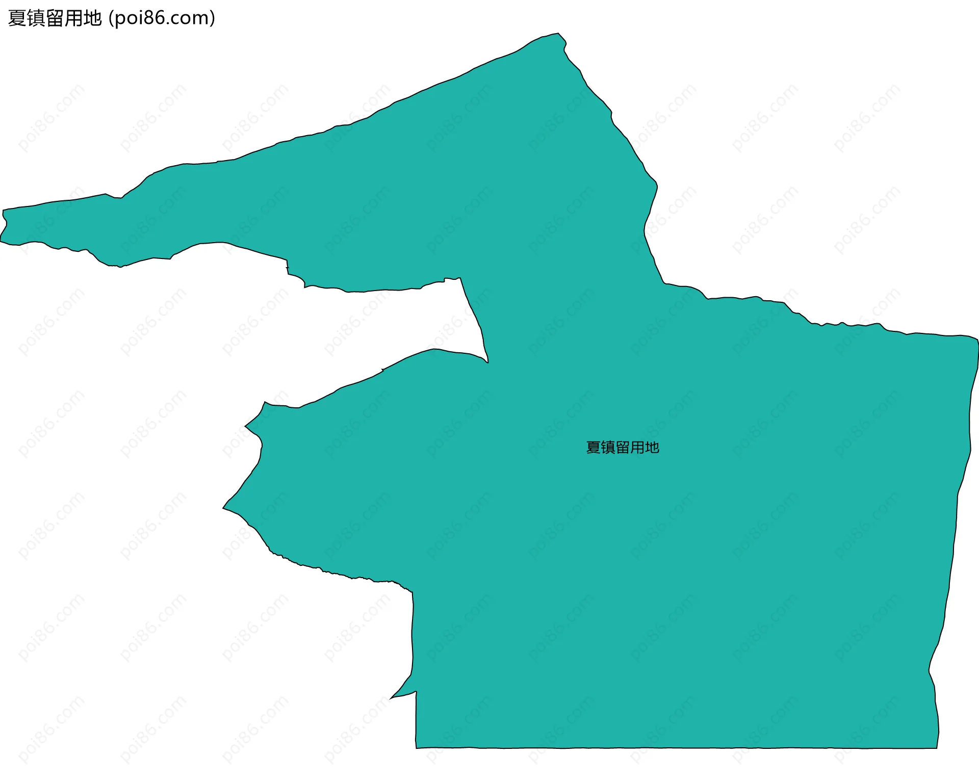 夏镇留用地边界地图