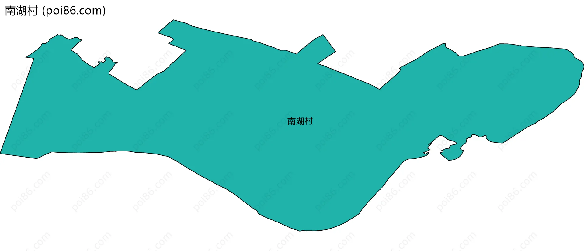 南湖村边界地图