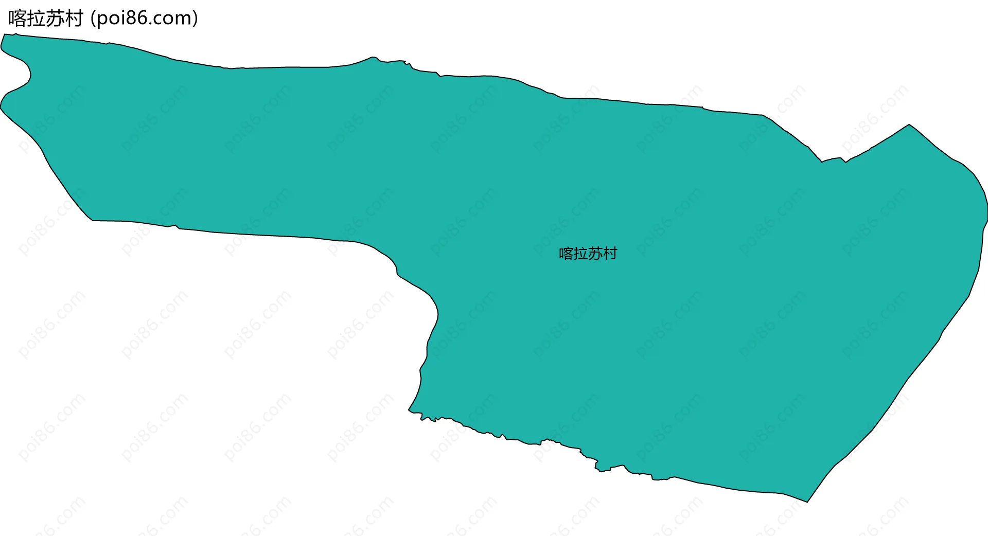 喀拉苏村边界地图