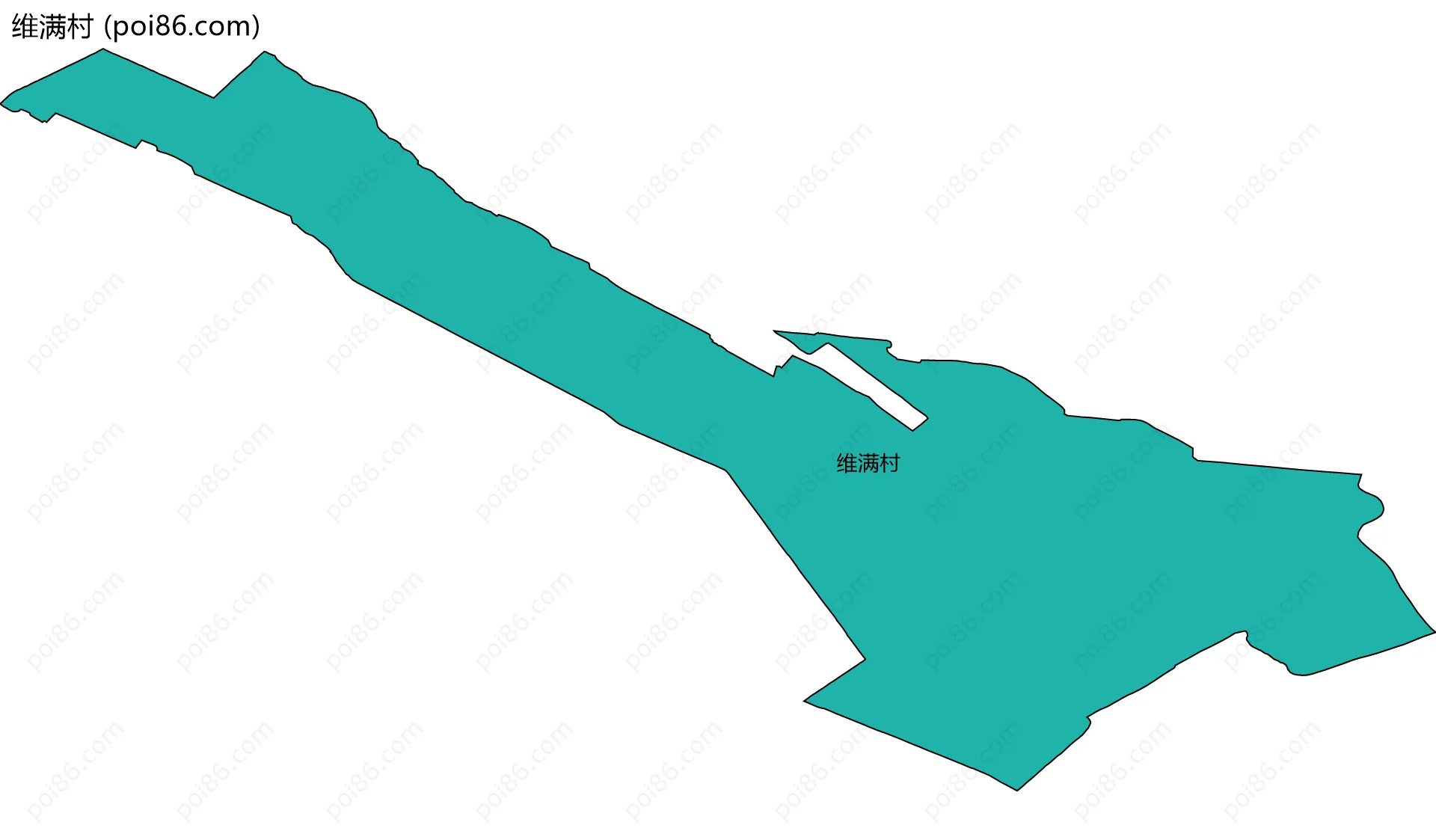 维满村边界地图
