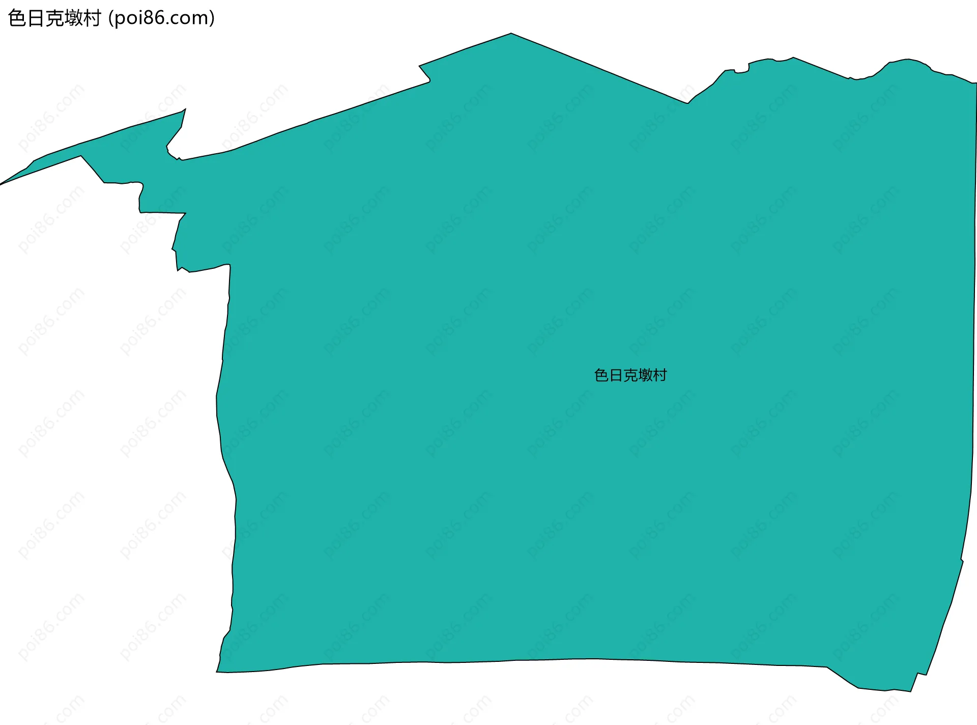色日克墩村边界地图