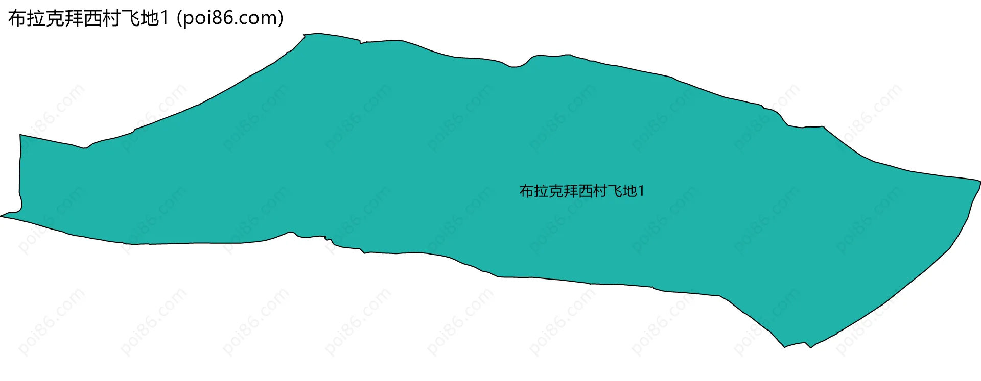 布拉克拜西村飞地1边界地图