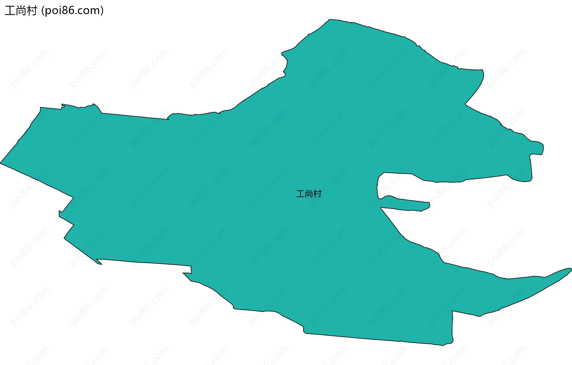 工尚村边界地图