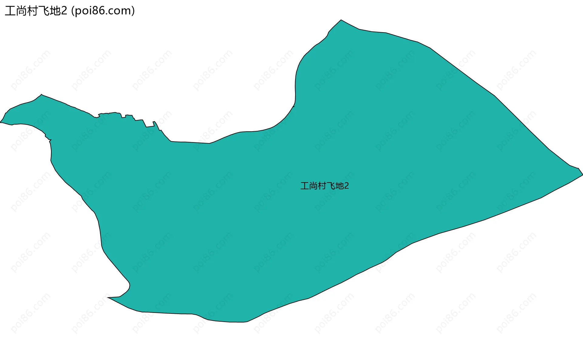 工尚村飞地2边界地图