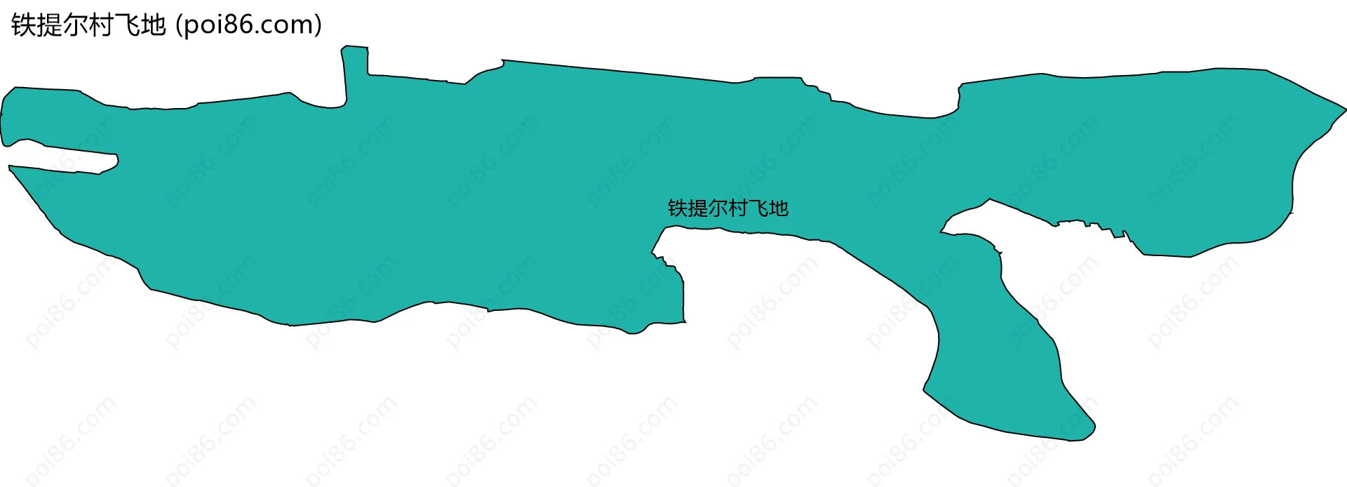 铁提尔村飞地边界地图