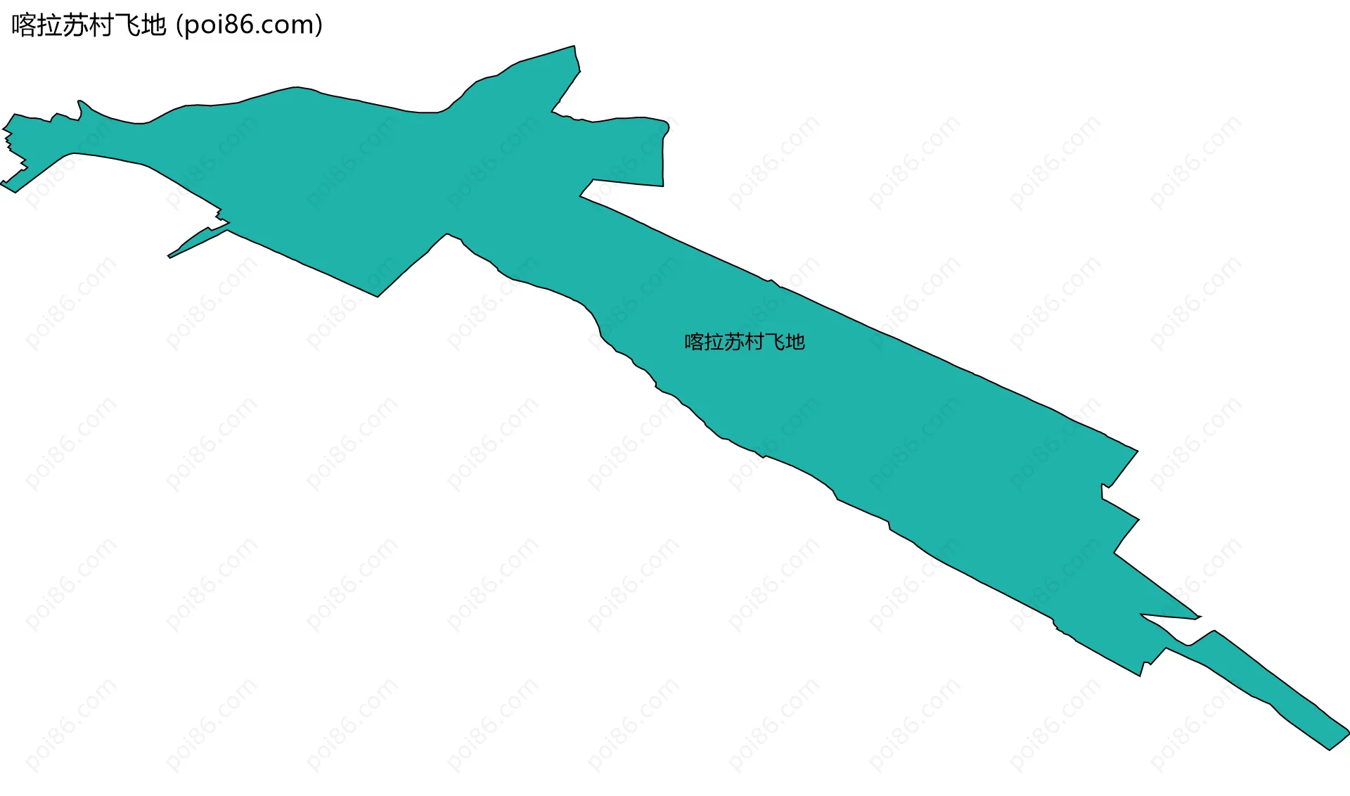 喀拉苏村飞地边界地图