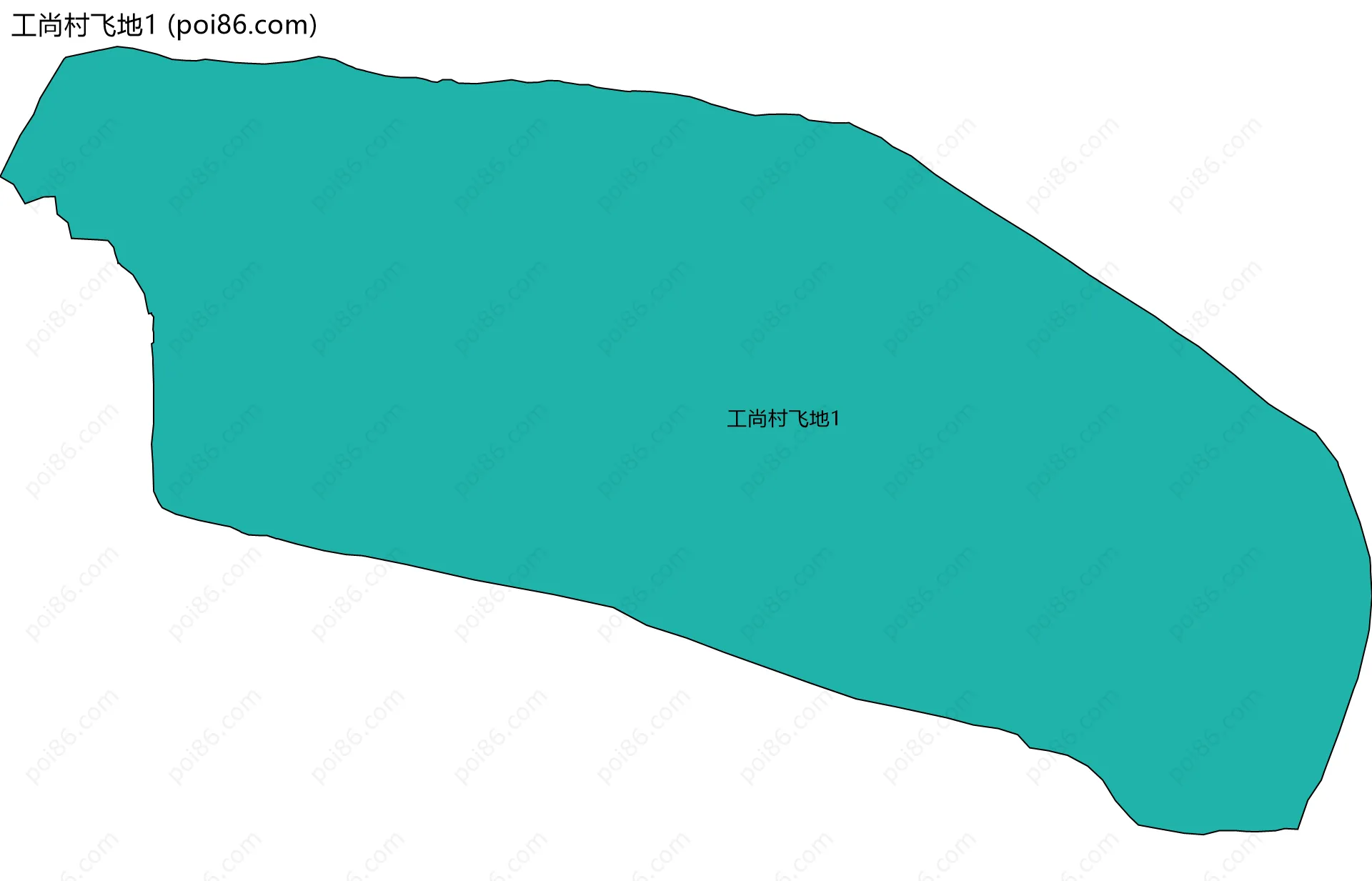 工尚村飞地1边界地图