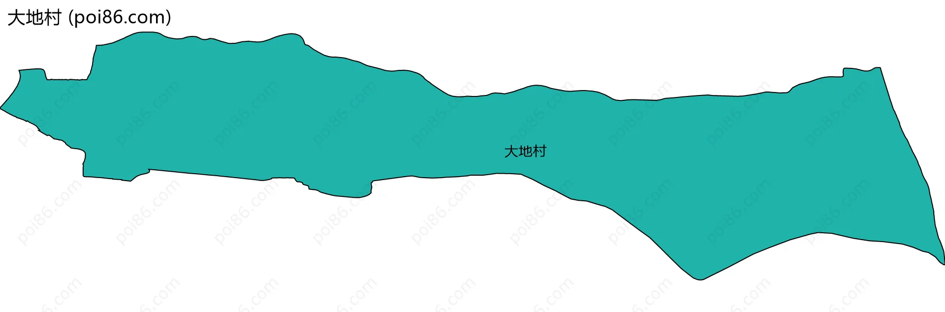 大地村边界地图