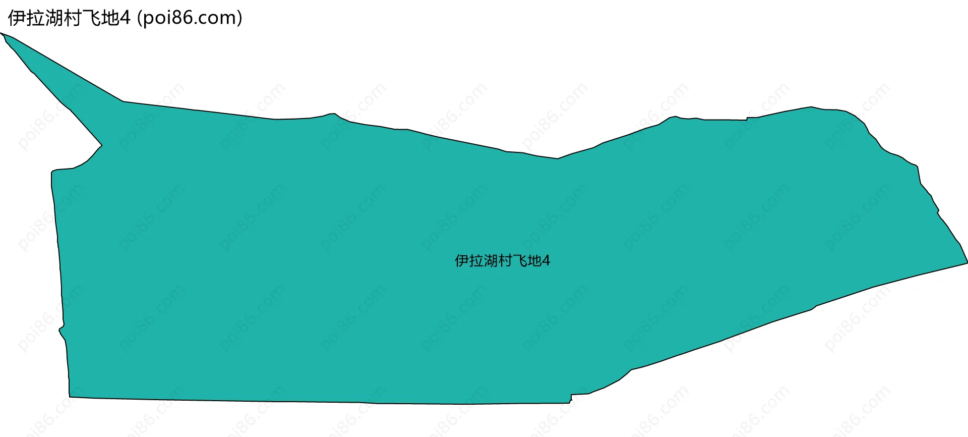 伊拉湖村飞地4边界地图