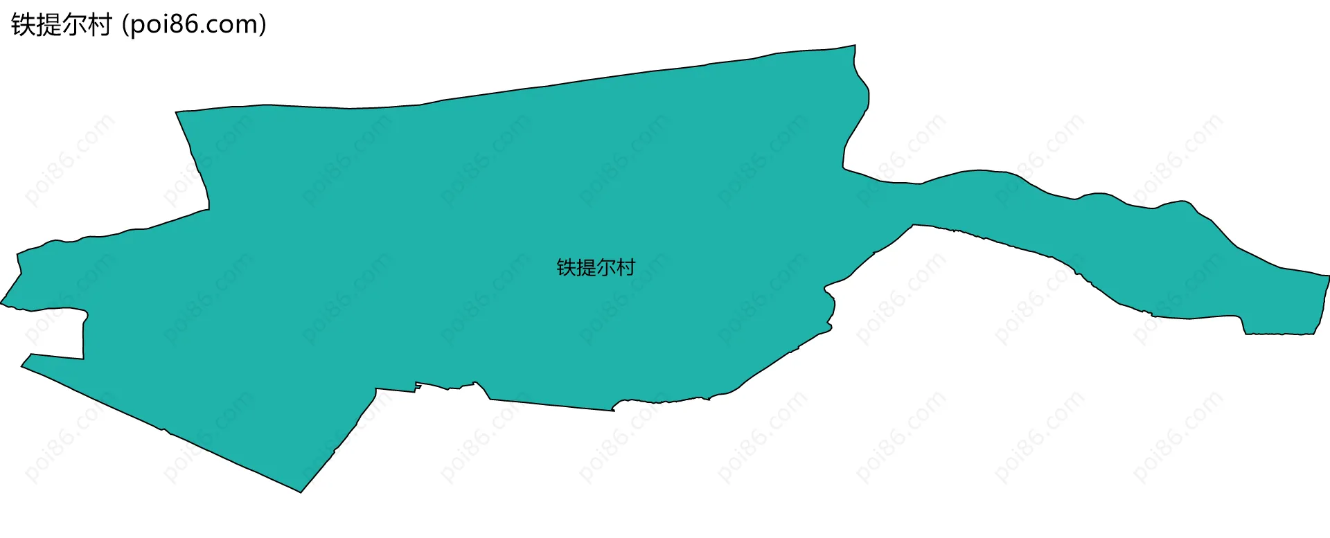 铁提尔村边界地图