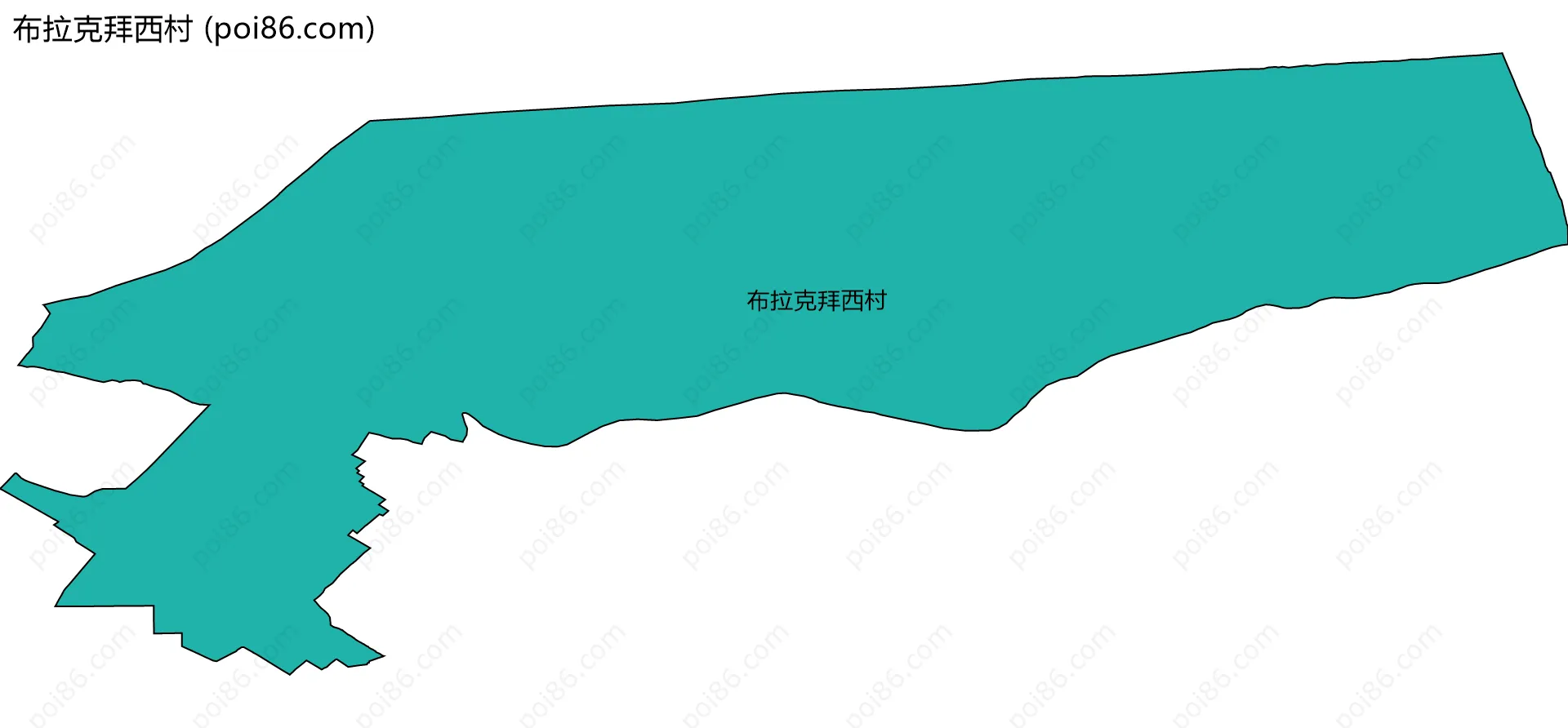 布拉克拜西村边界地图