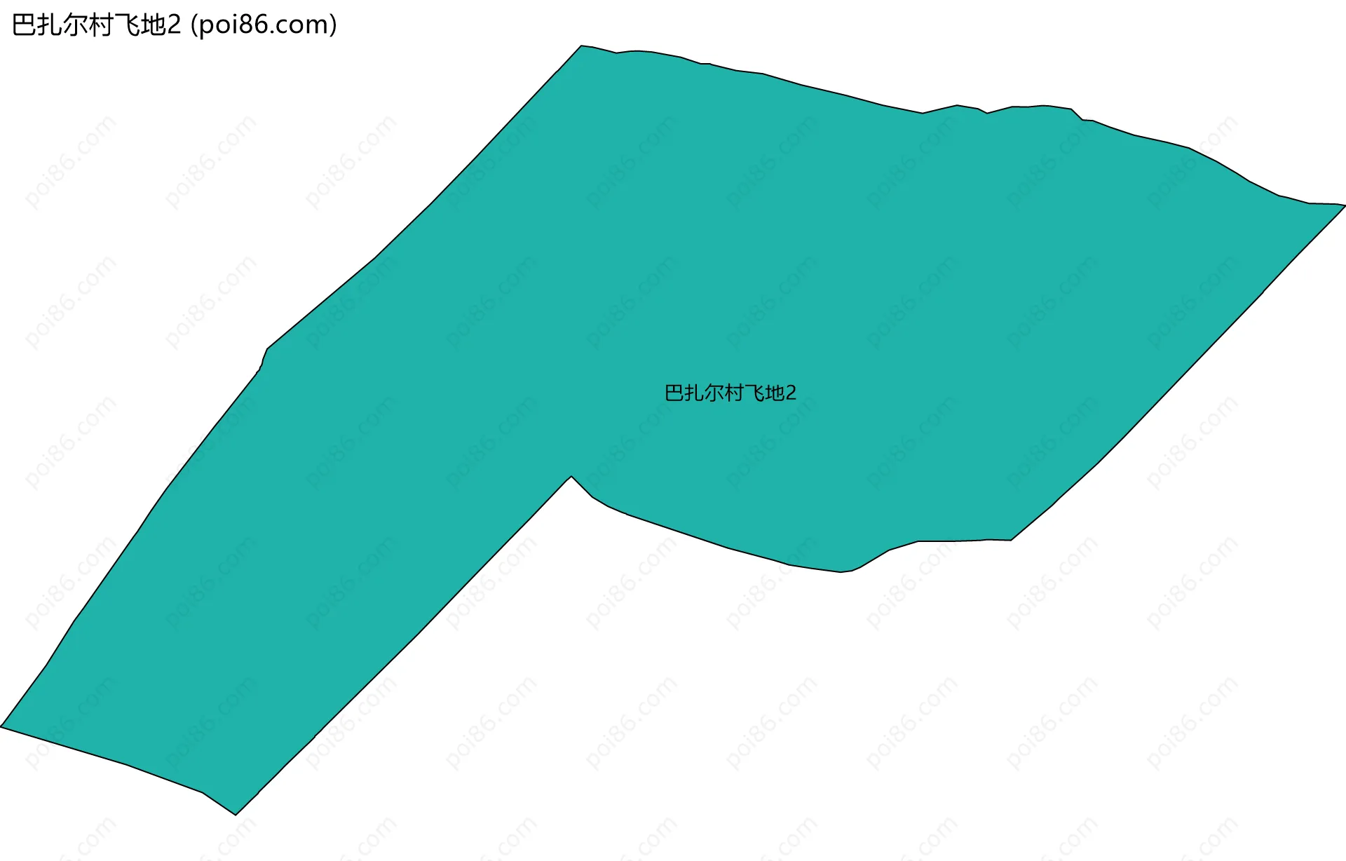 巴扎尔村飞地2边界地图