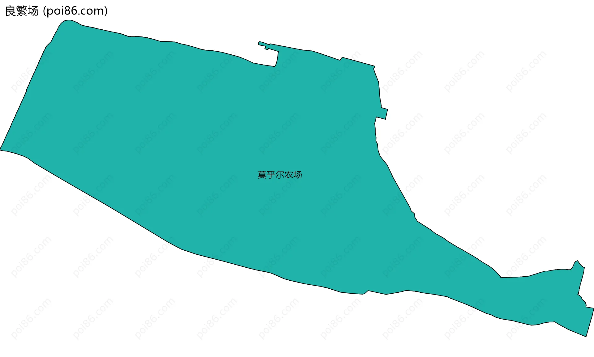 良繁场边界地图(五级行政区划)