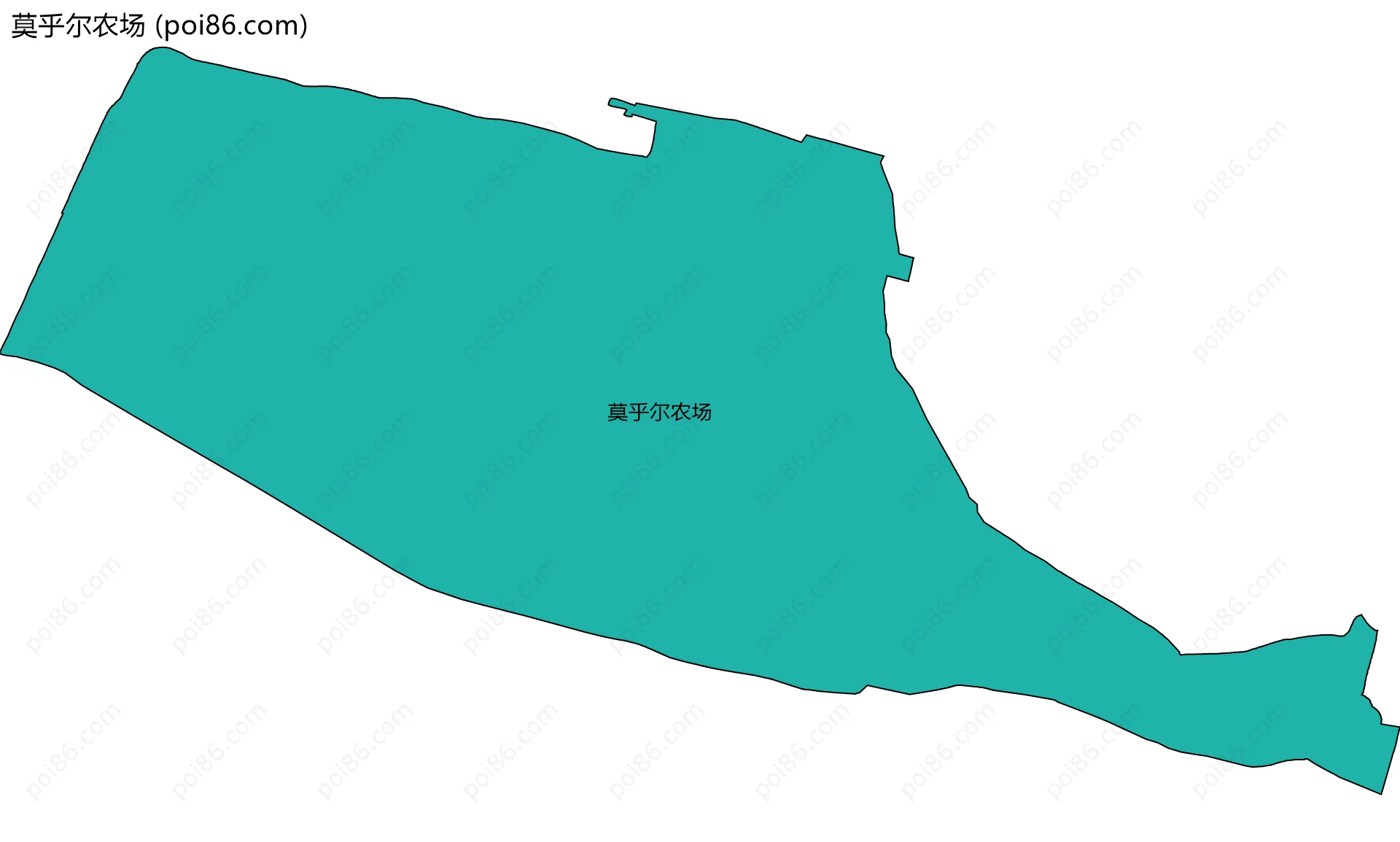 莫乎尔农场边界地图